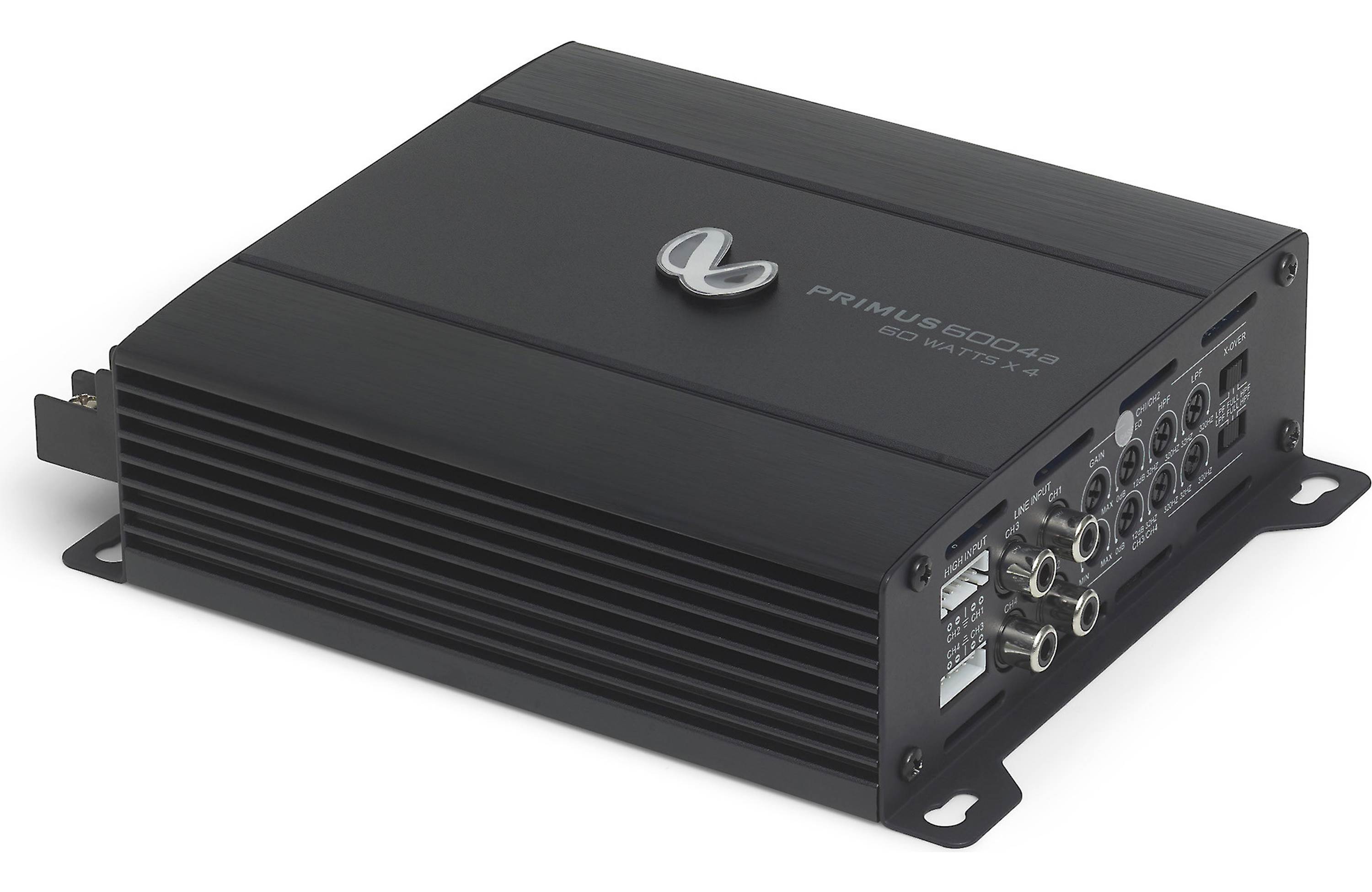Infinity Primus 6004a Compact 4-channel car amplifier — 60 watts RMS x 4