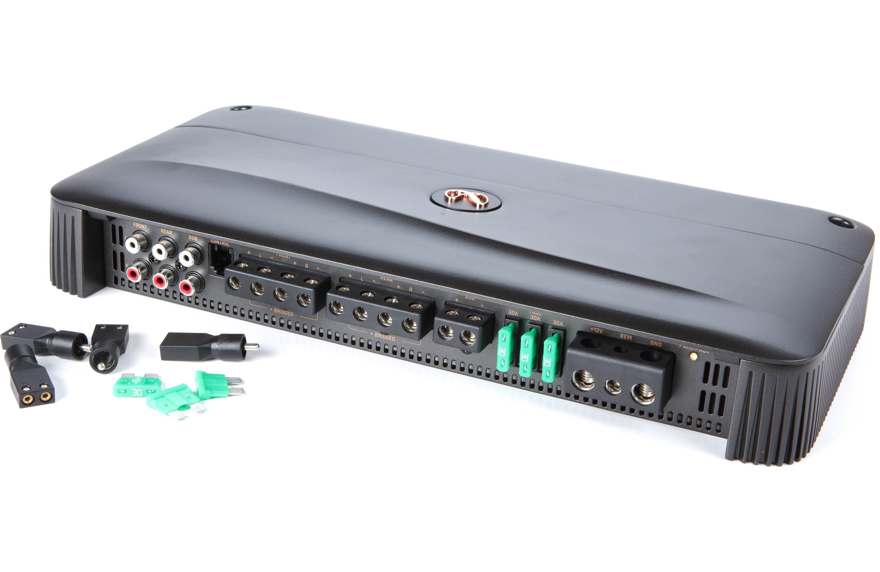 Infinity Reference 7005A Reference Series 5-channel car amplifier — 50 watts RMS x 4 at 4 ohms + 500 watts RMS