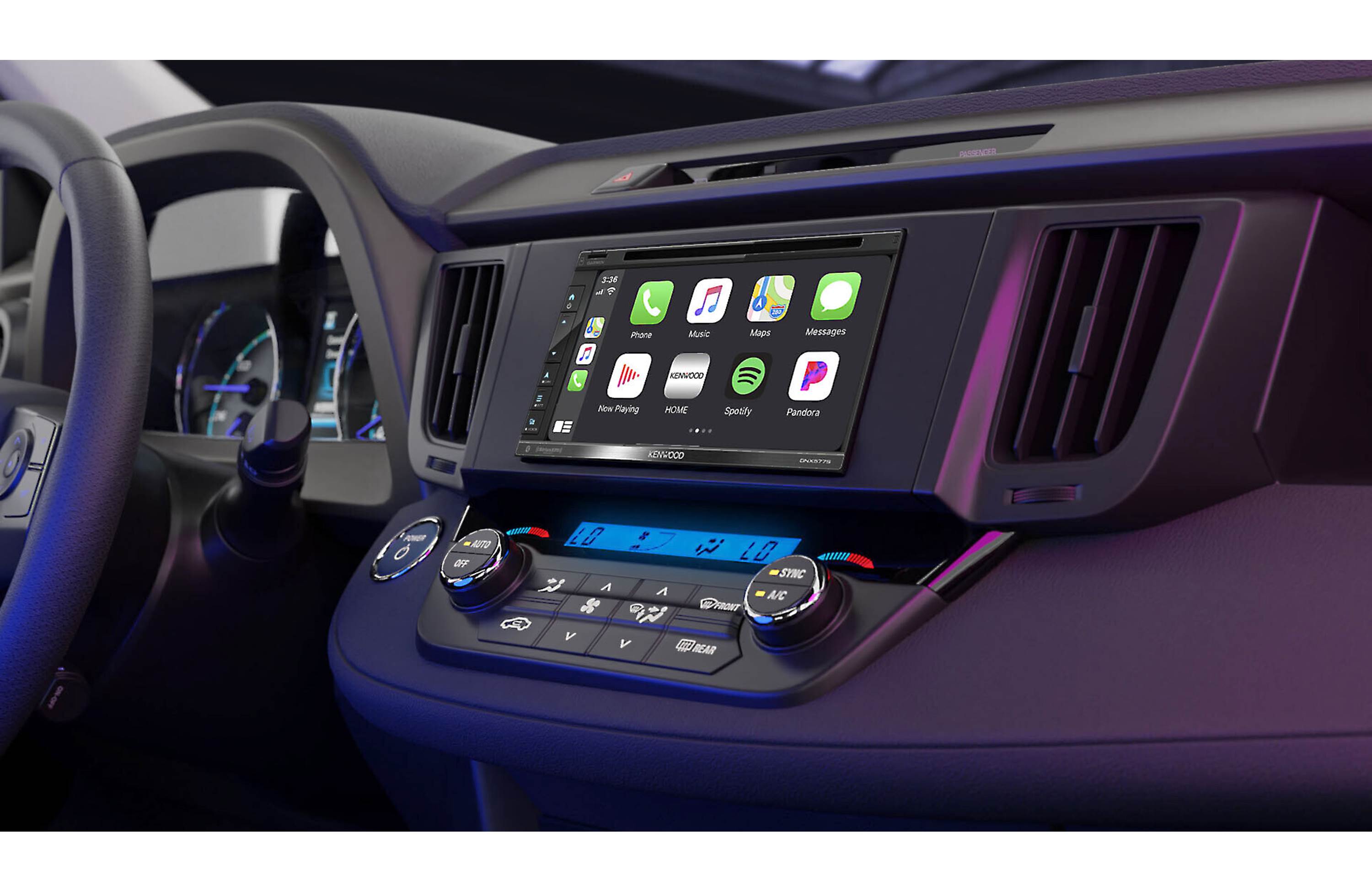 Kenwood DNX577S 6.75″ GPS DVD Receiver w/ CarPlay & Android Auto