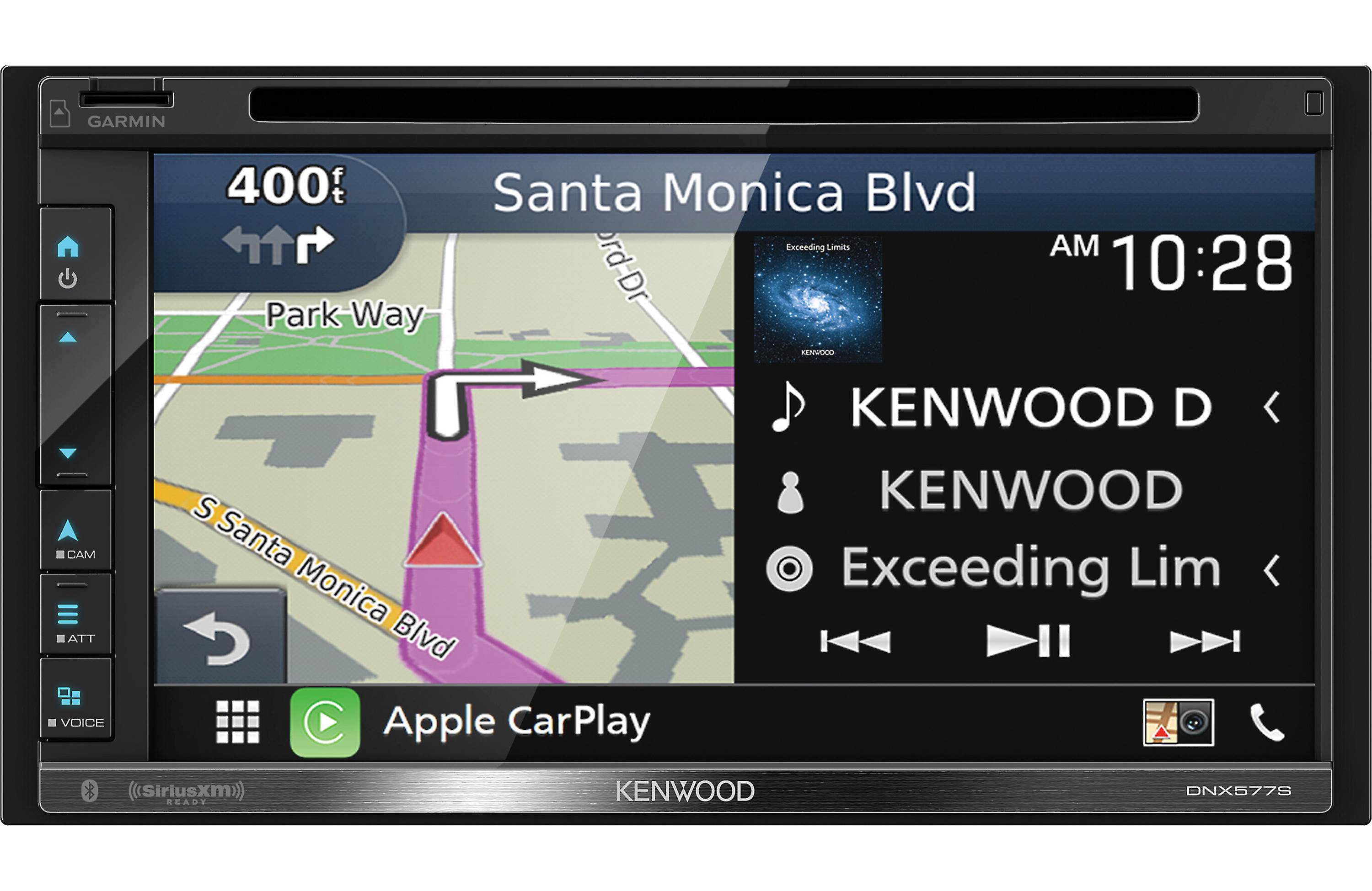 Kenwood DNX577S 6.75″ GPS DVD Receiver w/ CarPlay & Android Auto