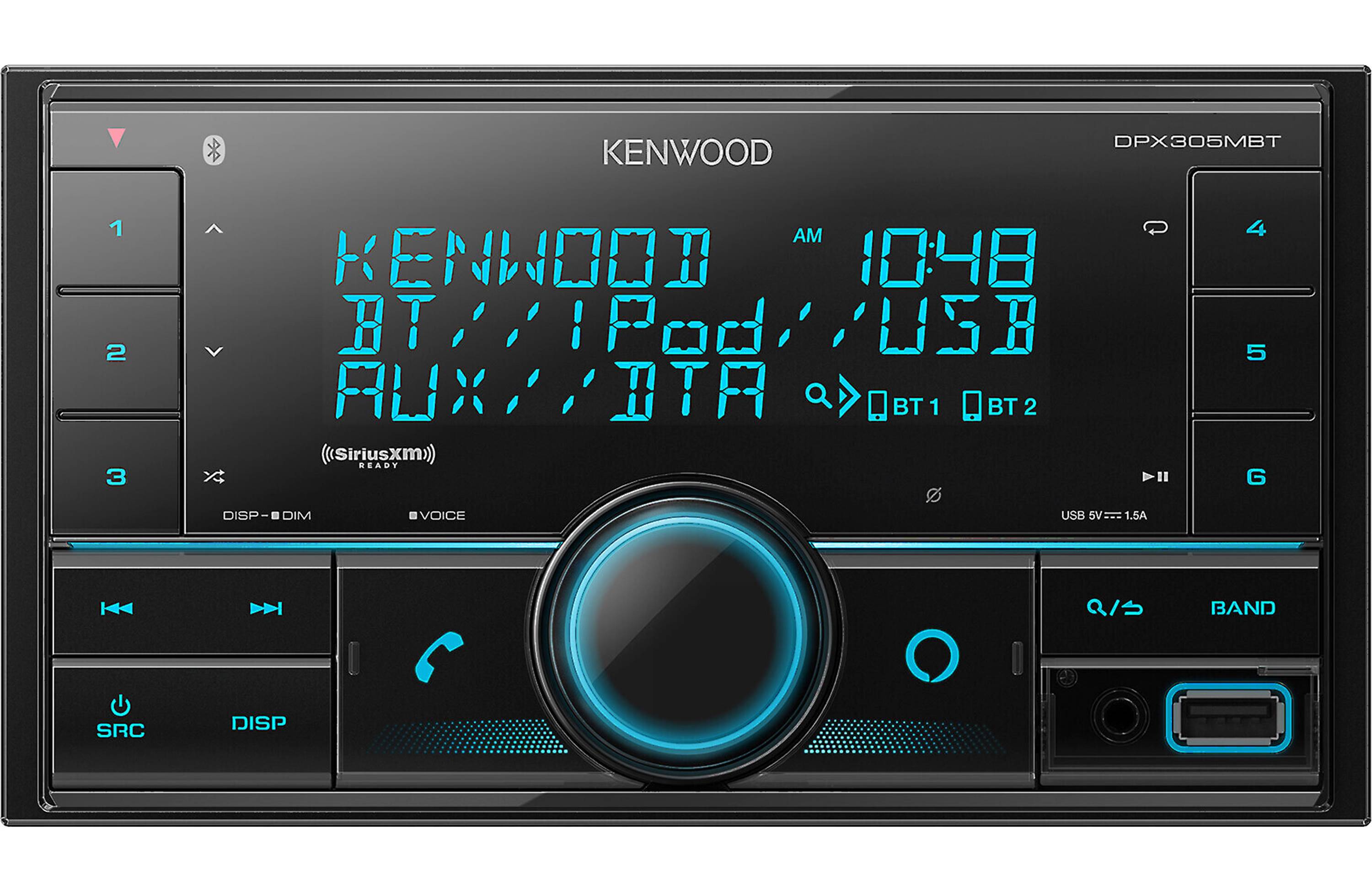 Kenwood DPX305MBT Multimedia Receiver w/ USB, BT & Aux