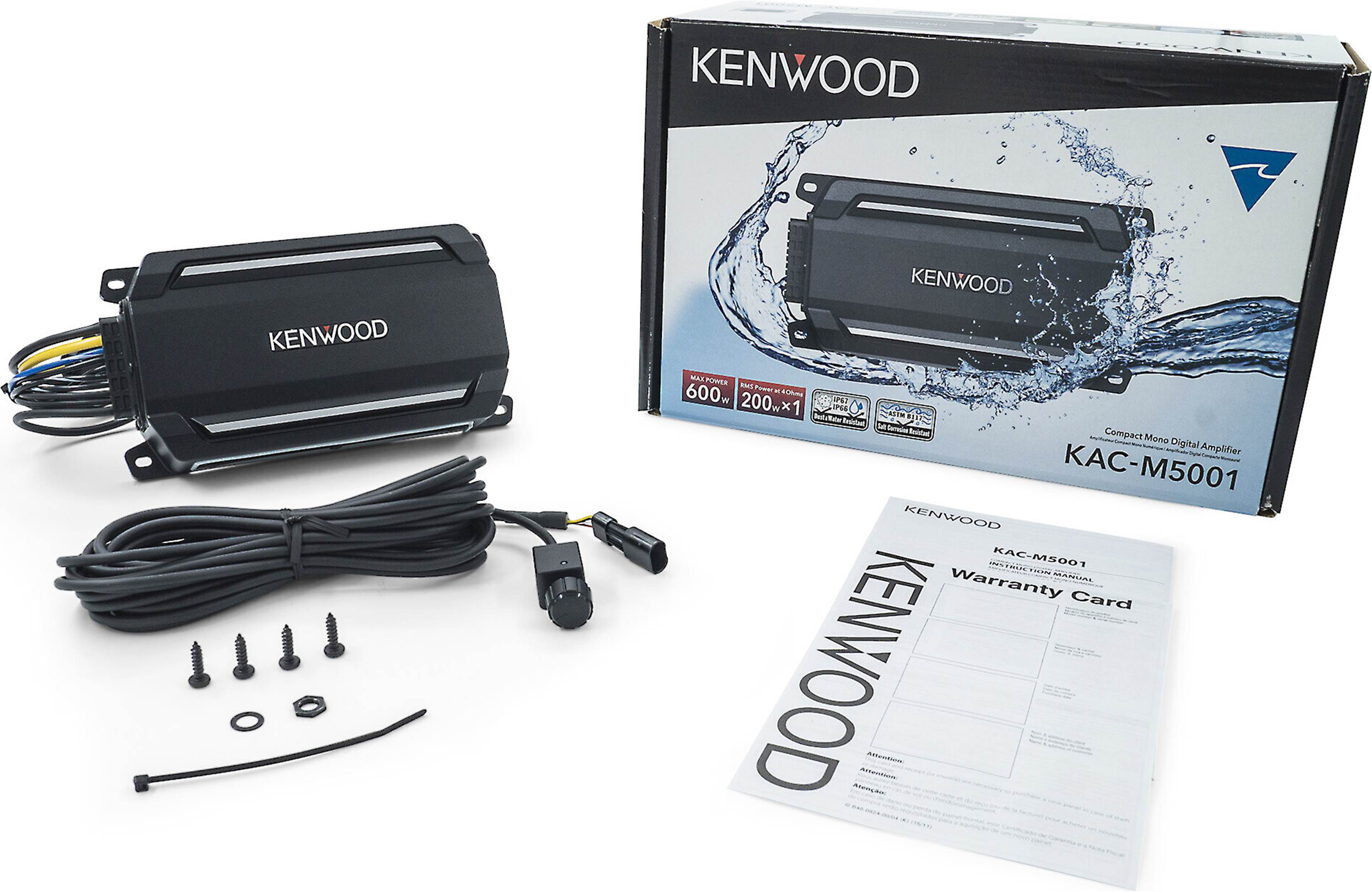 Kenwood KAC-M5001 Compact mono marine subwoofer amplifier