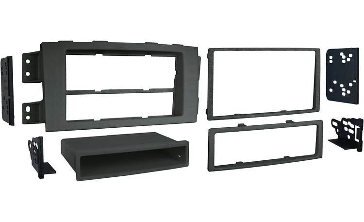 Metra 99-7334 Dash Kit Fits select 2009-10 Kia Borrego models — single- and double-DIN radios (Black)