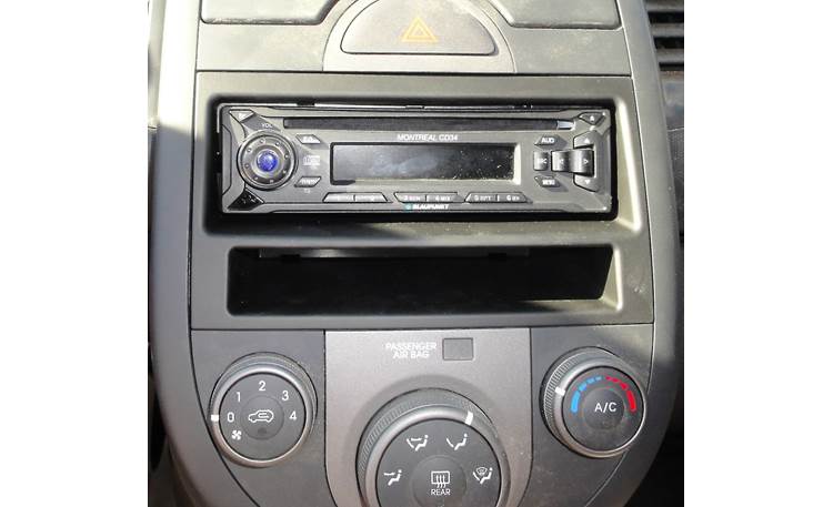 Metra 99-7337B Dash Kit Fits select 2010-11 Kia Soul models — single-DIN radios (Black)