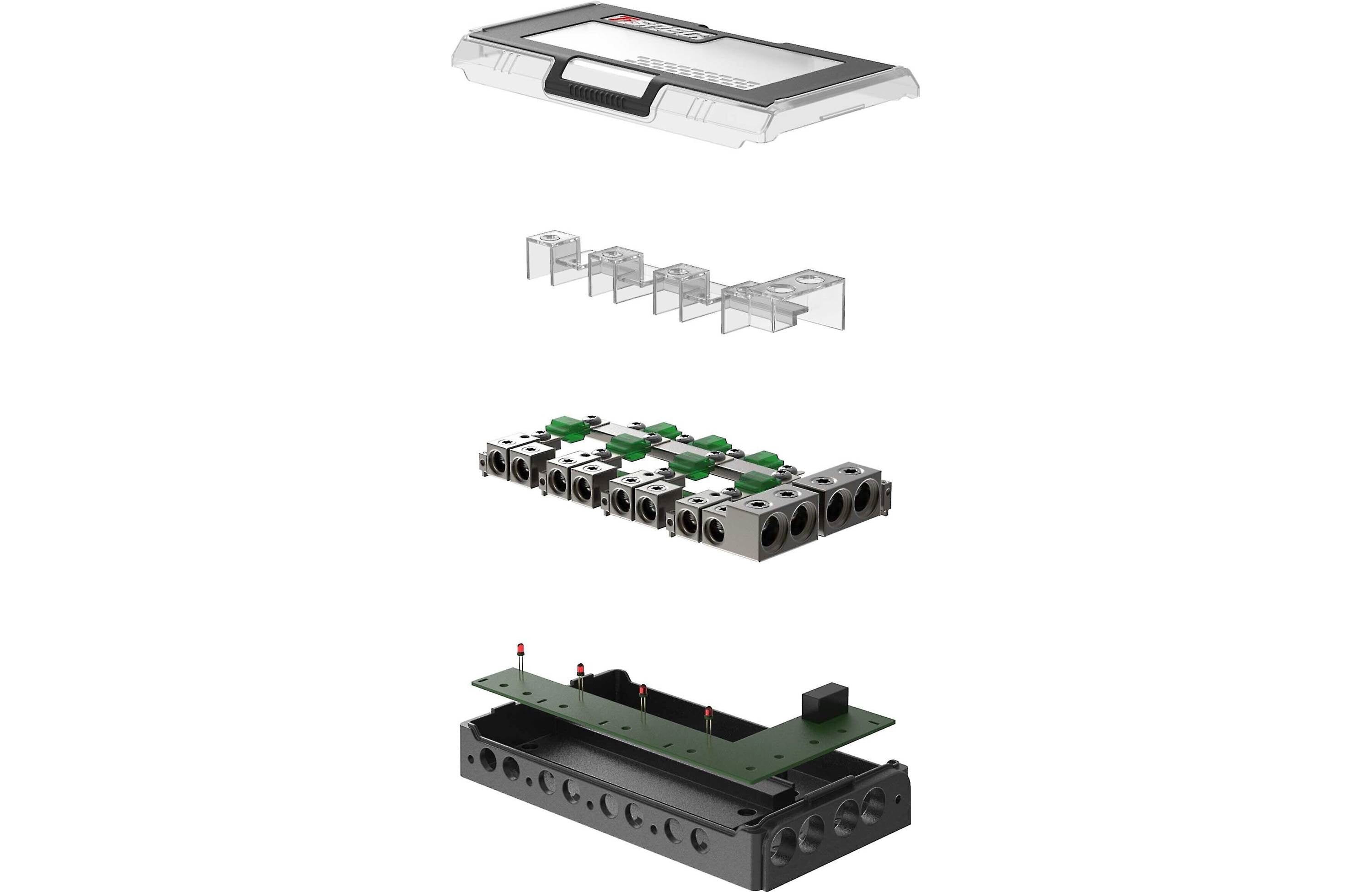 T-Spec VBDB4 Distribution Block Dual Input 4-Way Power + Ground