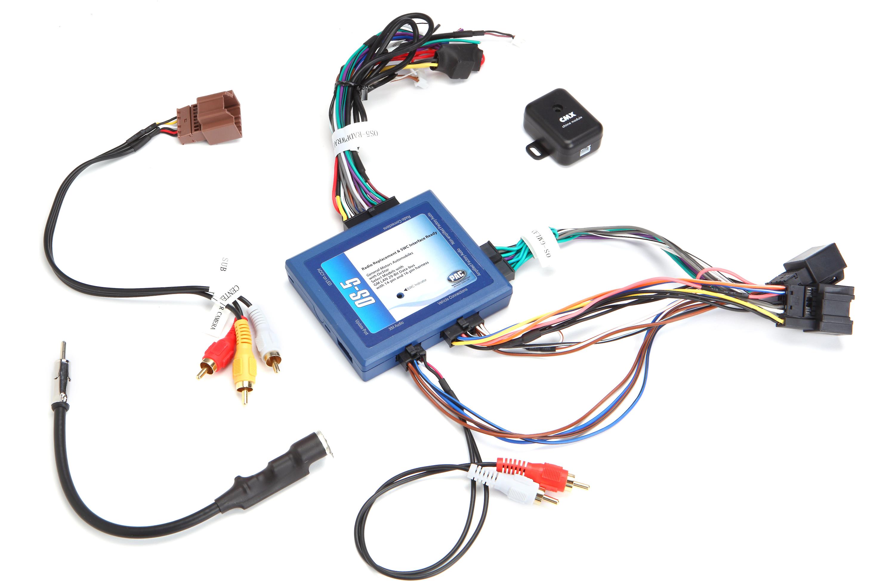 PAC OS-5 Factory Integration Adapter factory amp and XM tuner in select 2006-up GM vehicles