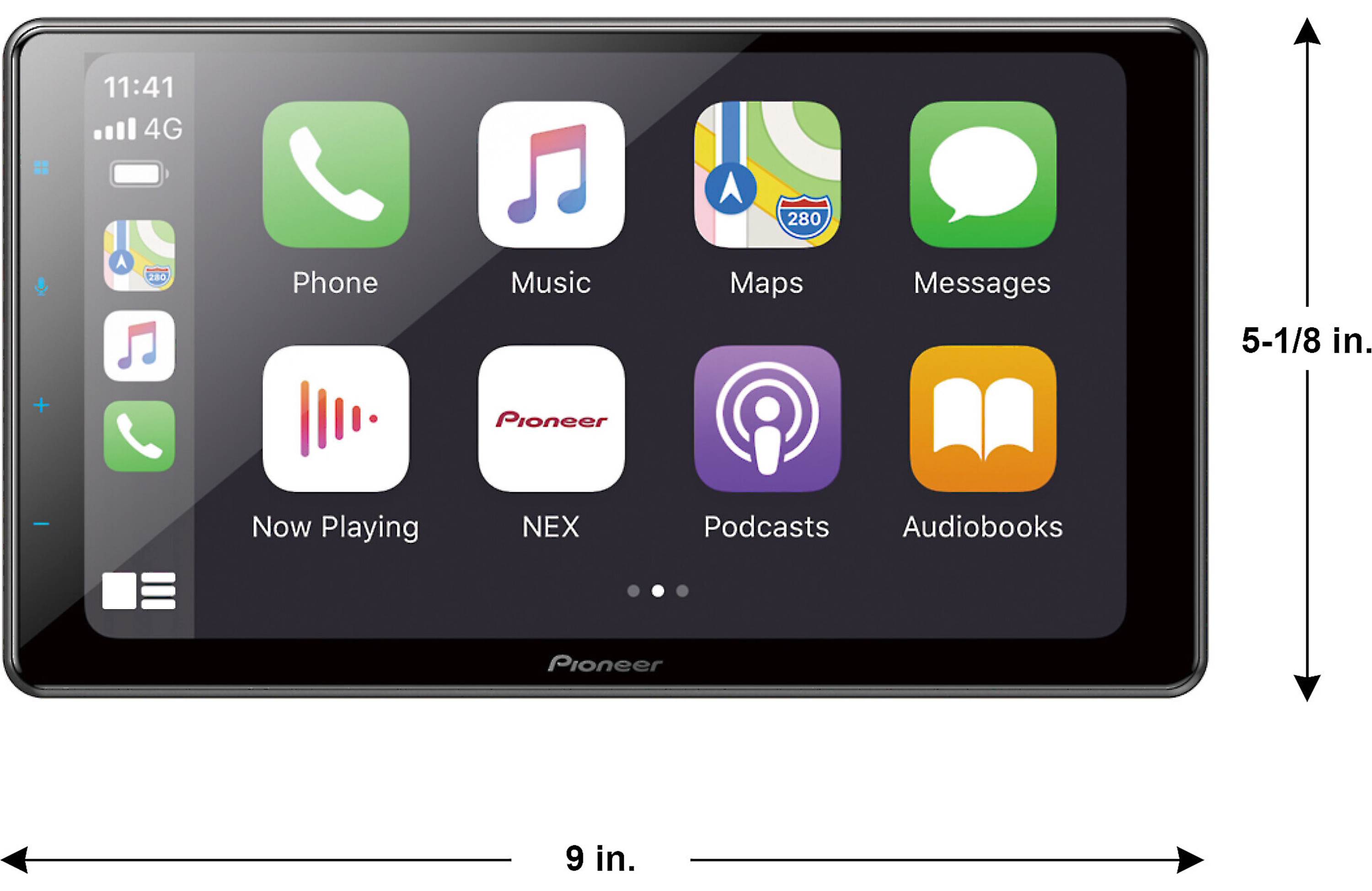 Pioneer DMH-WC6600NEX Digital Multimedia Receiver with Wireless Apple CarPlay and Android Auto, 9