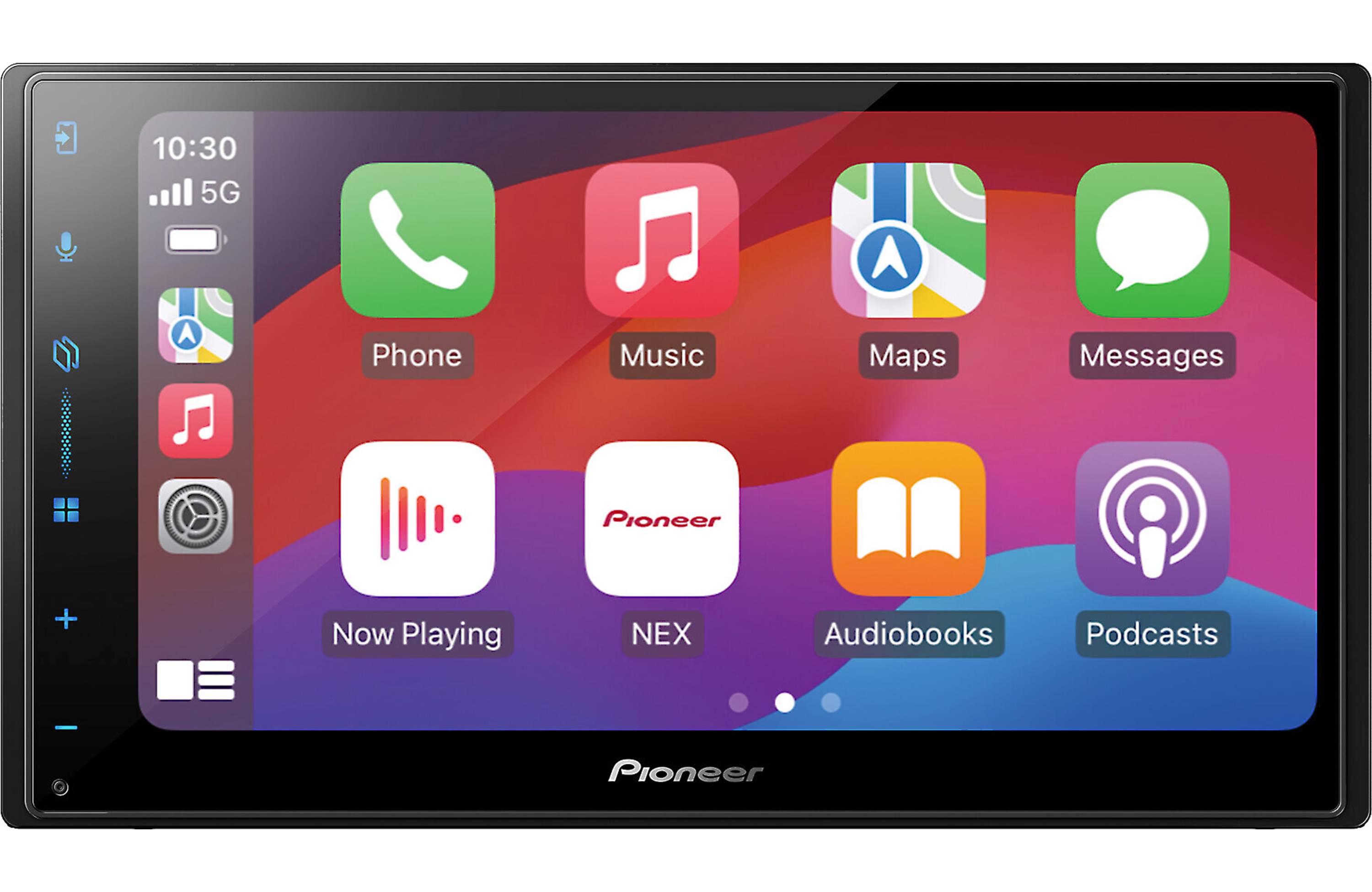 Pioneer's DMH-W3000NEX offers wireless or wired Apple CarPlay® and Android Auto™ with a big 6.8