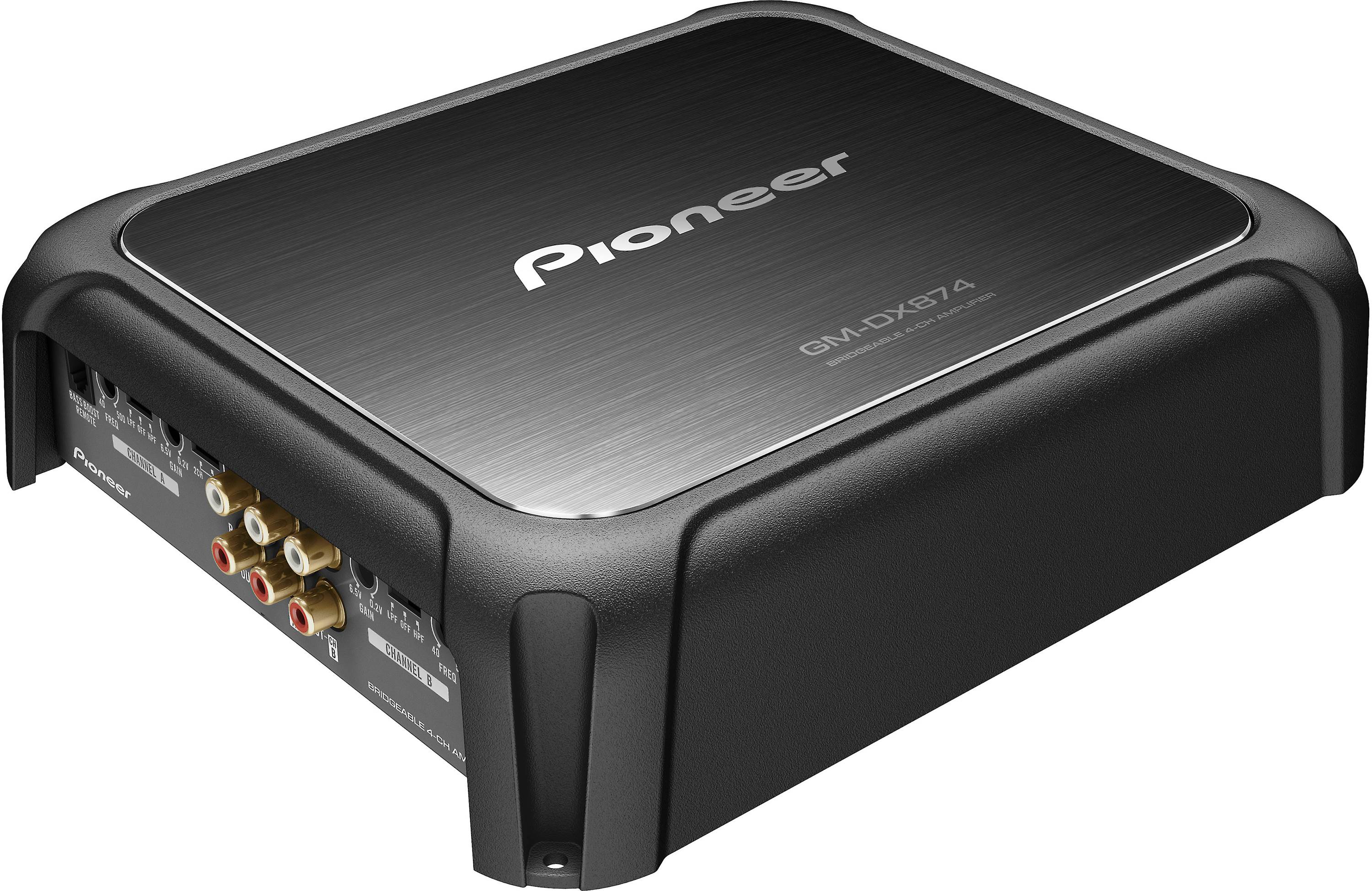 Pioneer GM-DX874 4-channel car amplifier — 100 watts RMS x 4