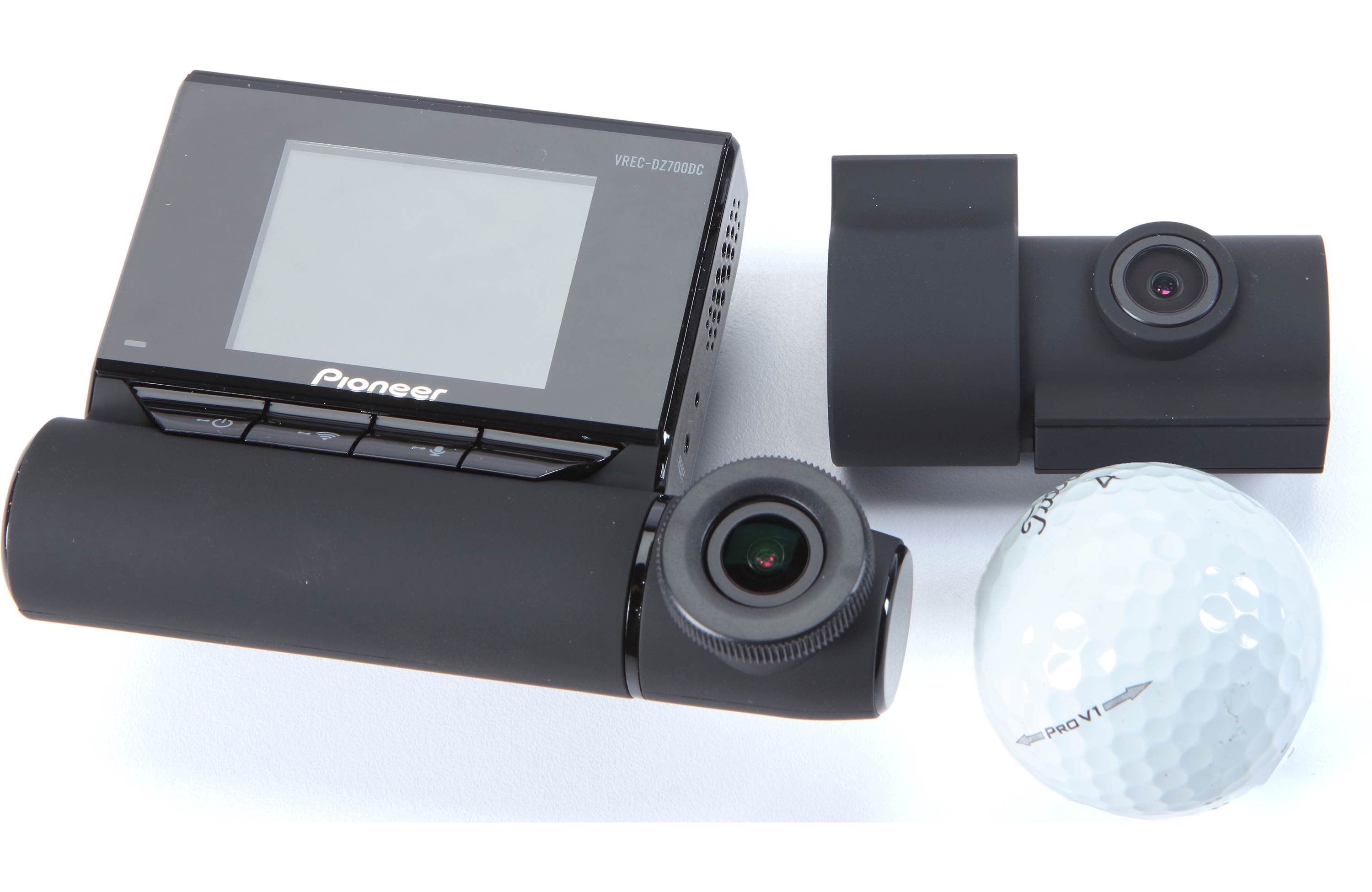 Pioneer VREC-DZ700DC HD dashcam with GPS, Wi-Fi, and second HD camera