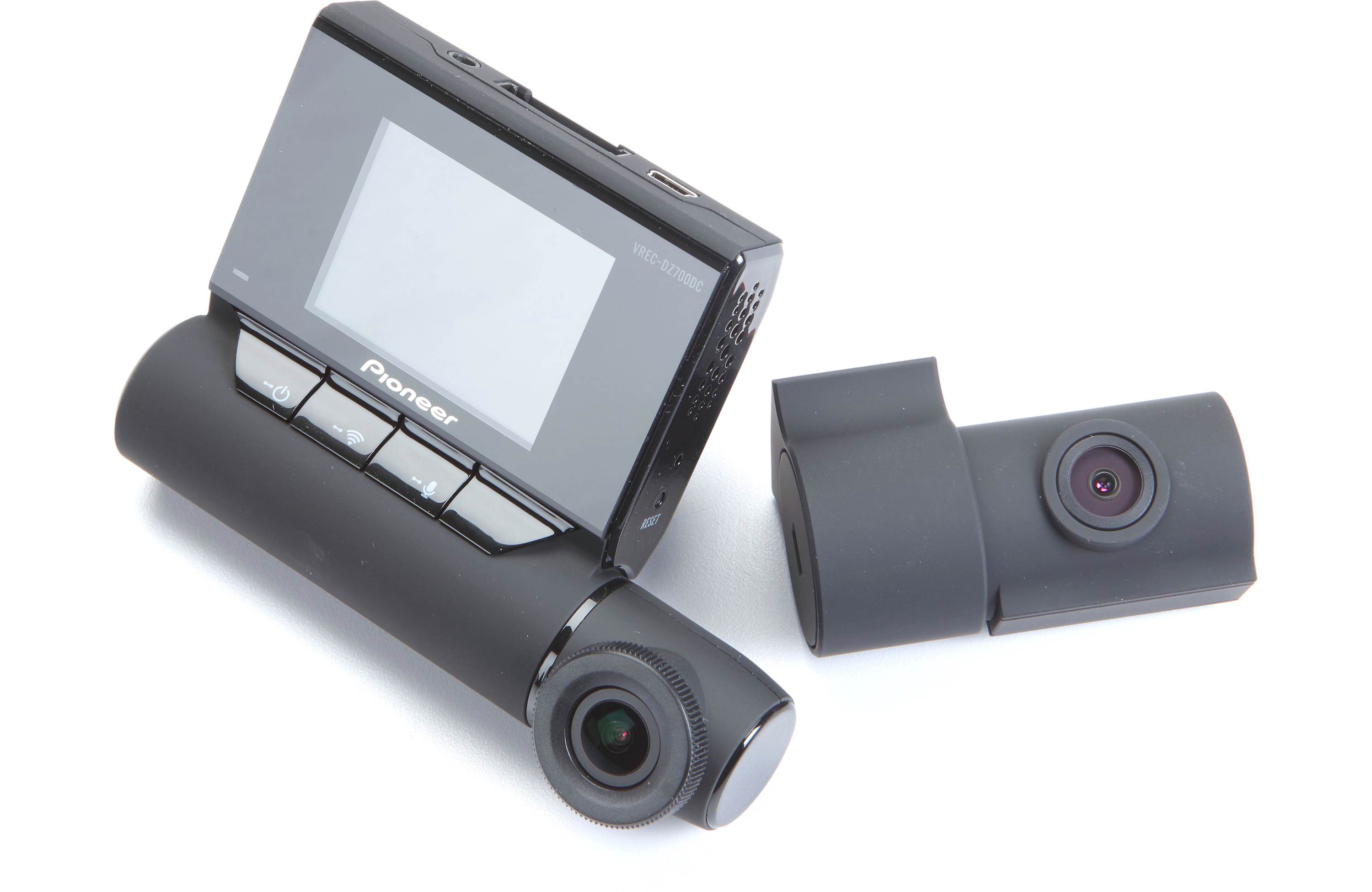Pioneer VREC-DZ700DC HD dashcam with GPS, Wi-Fi, and second HD camera