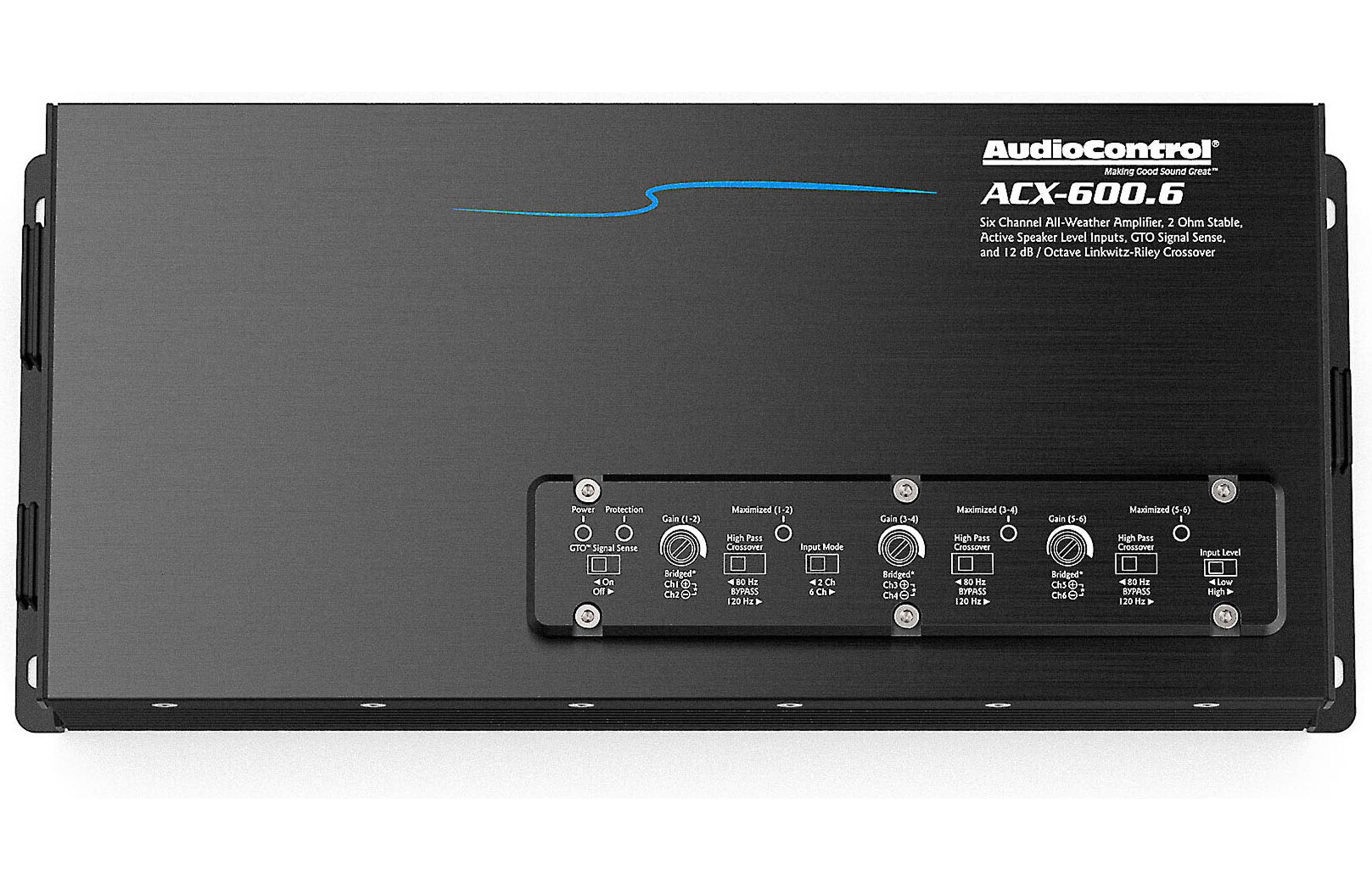 AudioControl ACX-600.6 6-channel powersports/marine amplifier — 50 watts RMS x 6