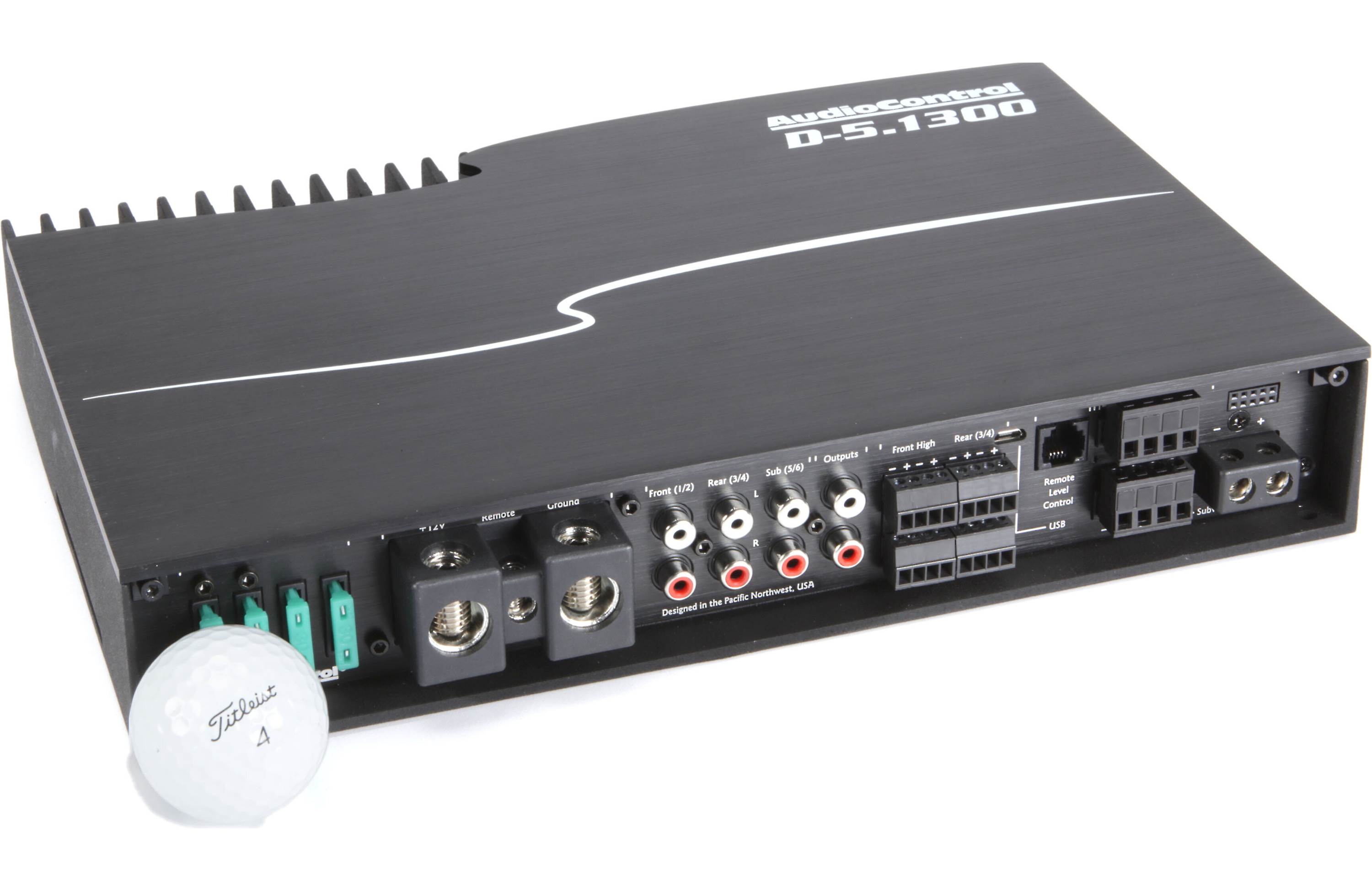 AudioControl D-5.1300 D Series 5-channel car amplifier with digital signal processing — 100 watts RMS