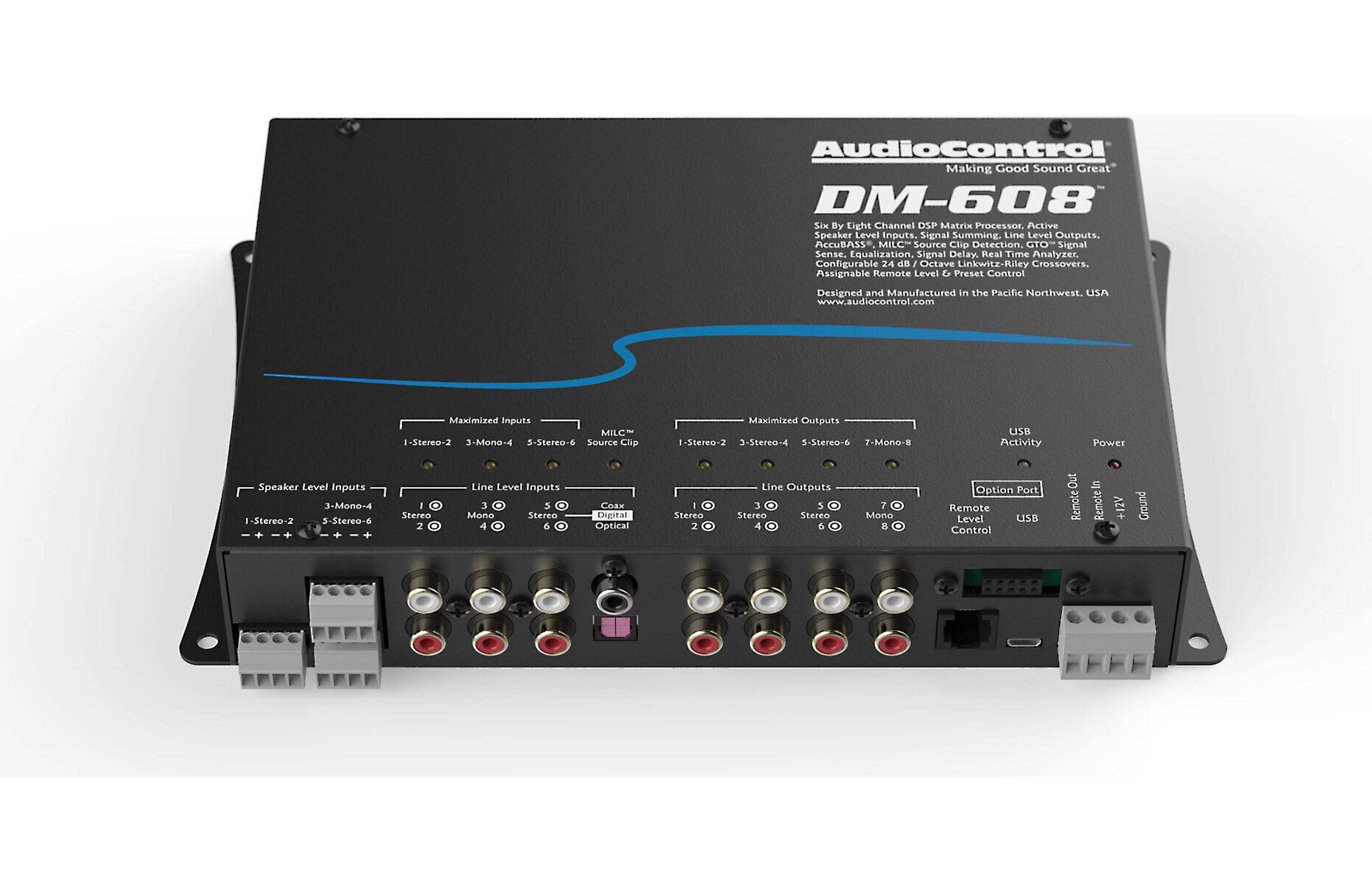 AudioControl DM-608 Digital signal processor — 6 inputs, 8 outputs