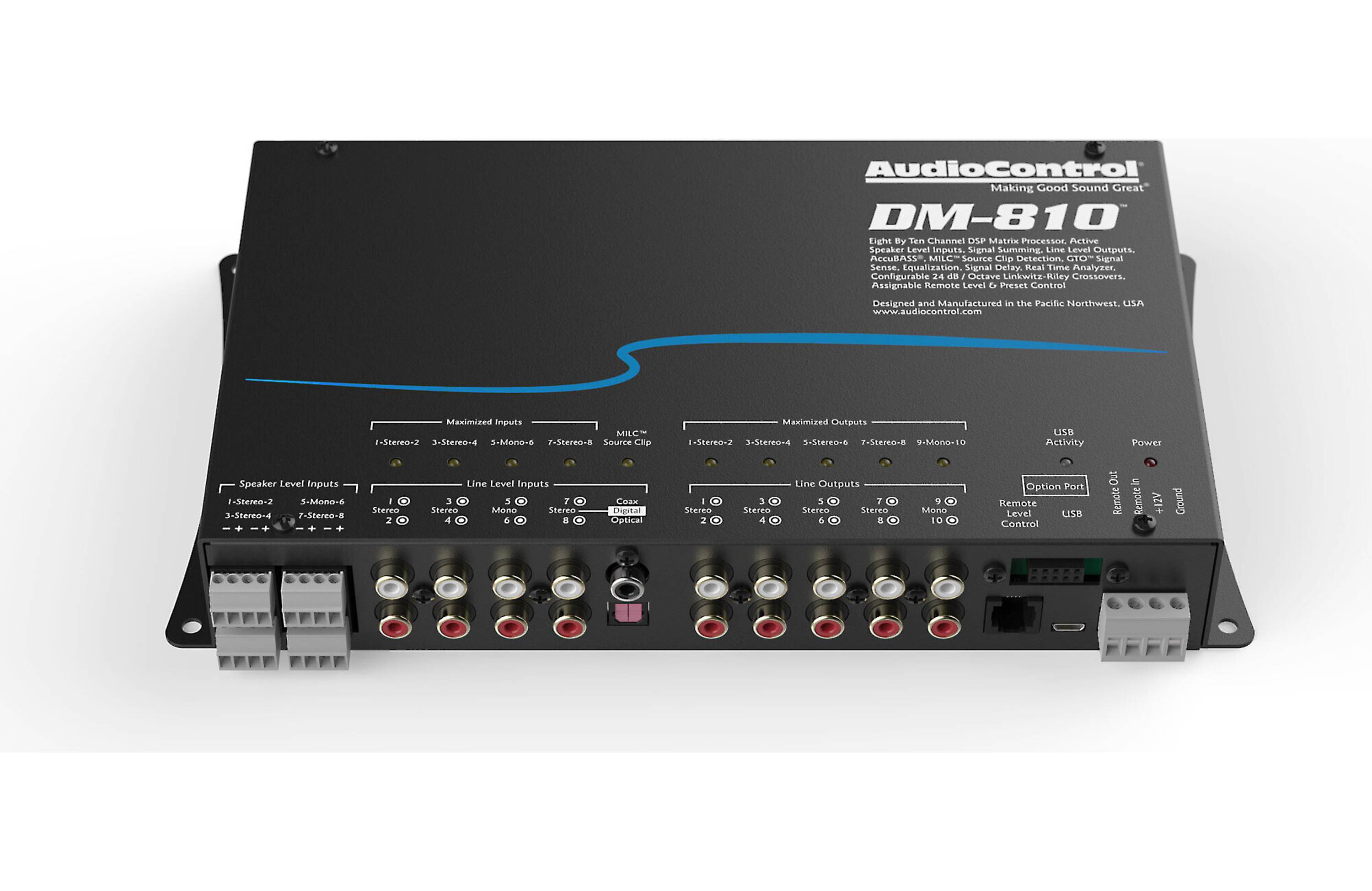AudioControl DM-810 Digital signal processor — 8 inputs, 10 outputs
