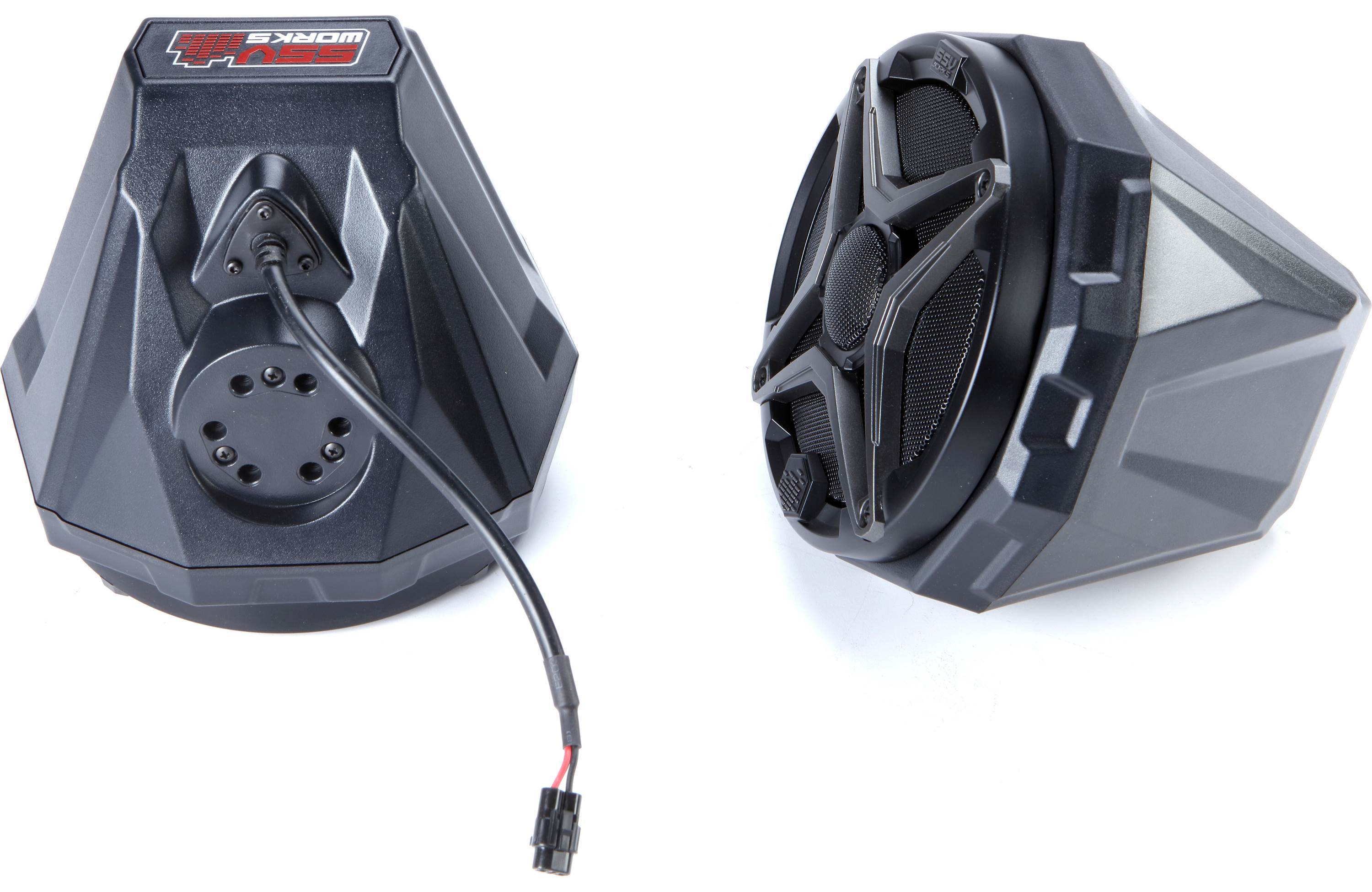SSV Works US2-C65/185A Cage-mount speaker pods with SSV Works 6-1/2