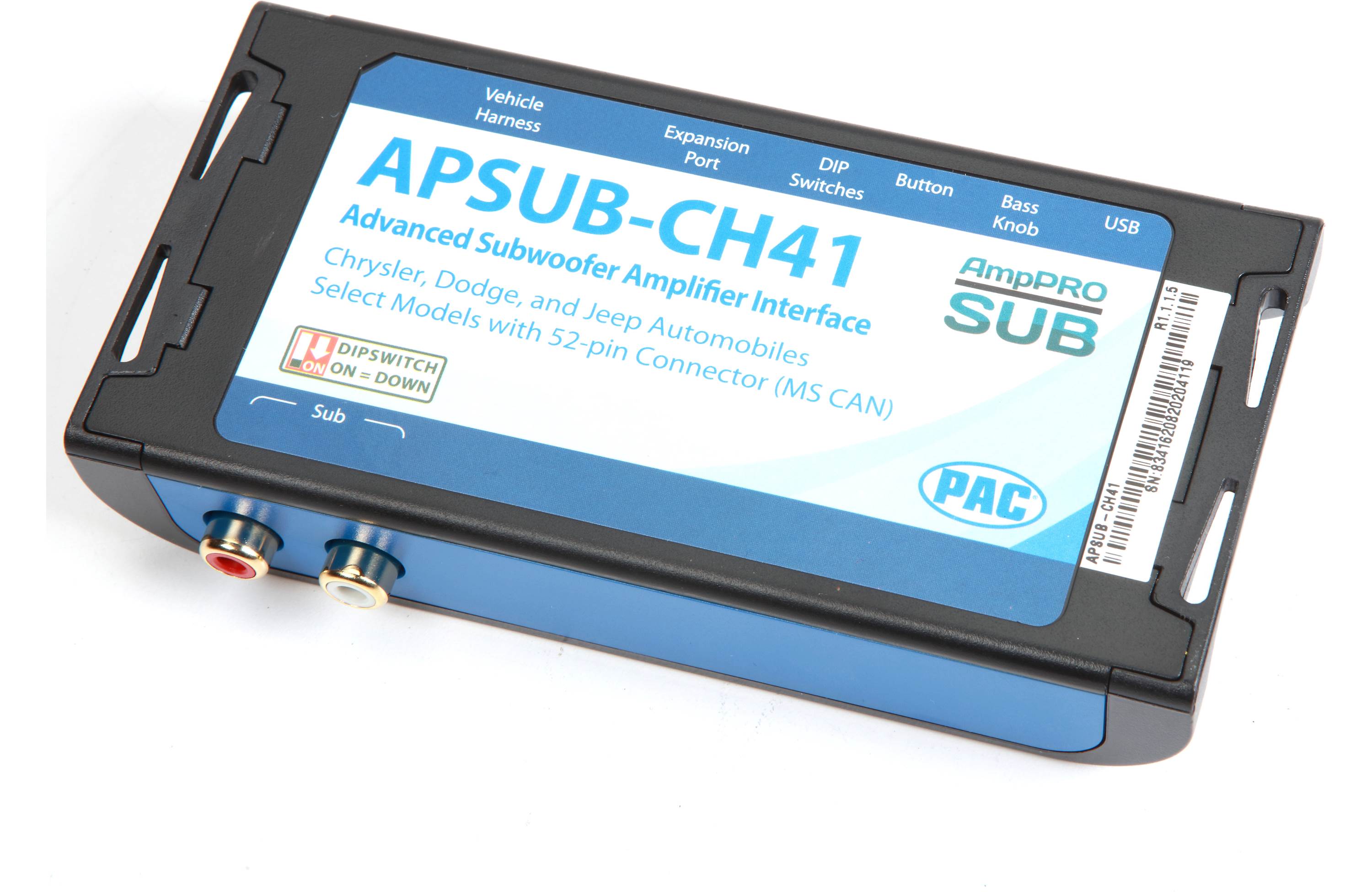 PAC APSUB-CH41 AmpPRO SUB Wiring Interface select 2013-20 Chrysler-built vehicles