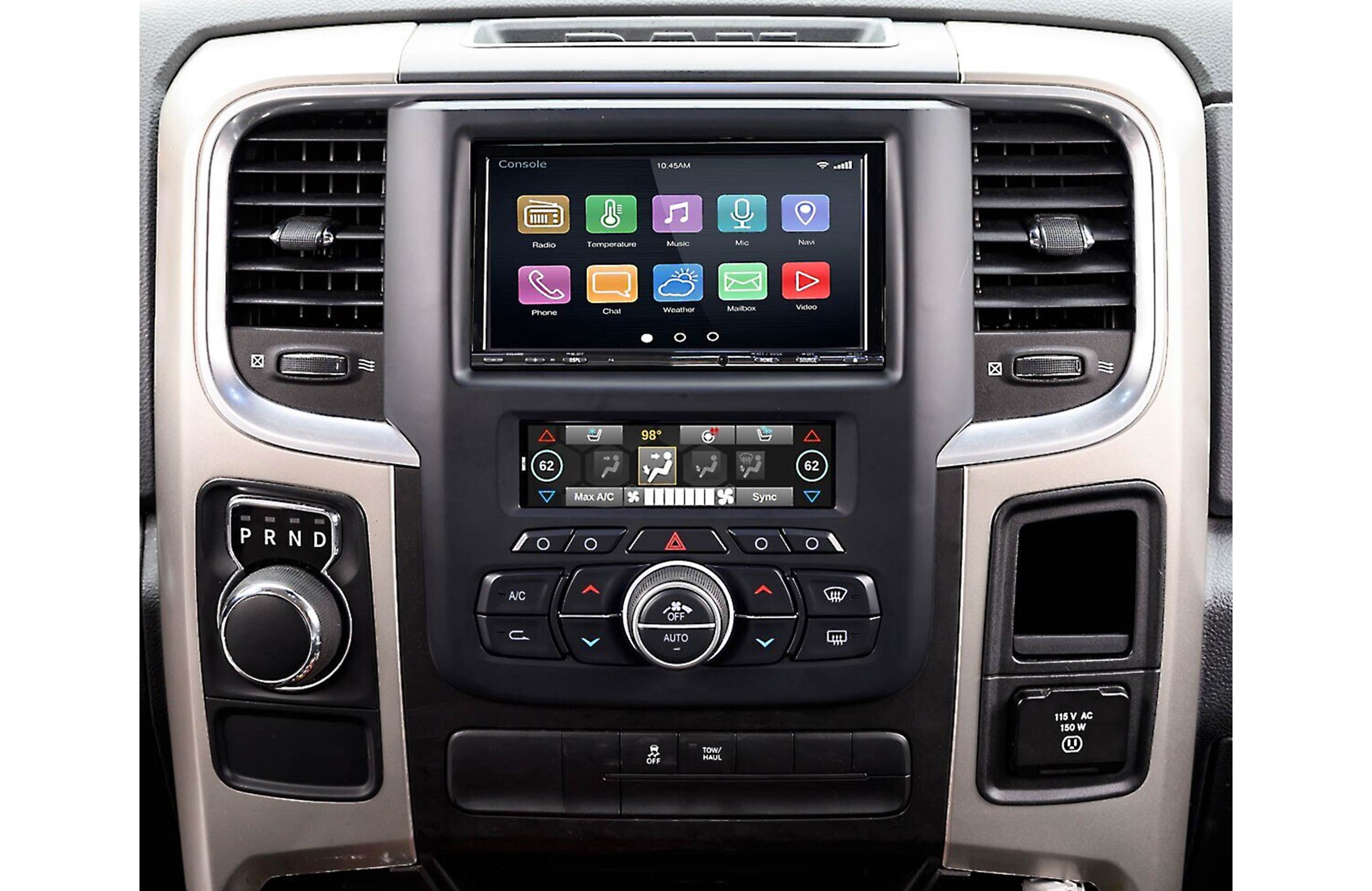 PAC RPK4-CH4101 RadioPro Integrated Installation Kit with Integrated Climate Controls for Select Ram Trucks with 8-Inch Display