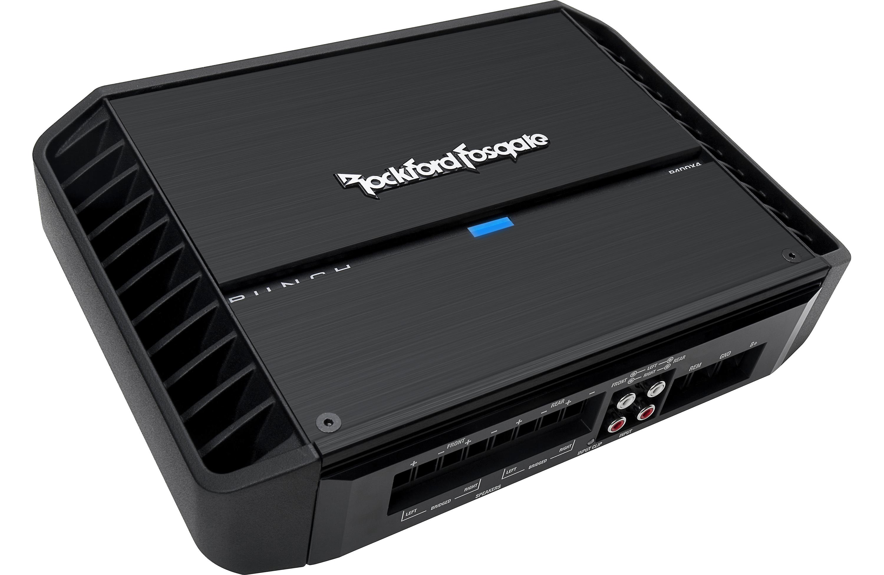 Rockford Fosgate Punch P400X4 4-channel car amplifier — 50 watts RMS x 4