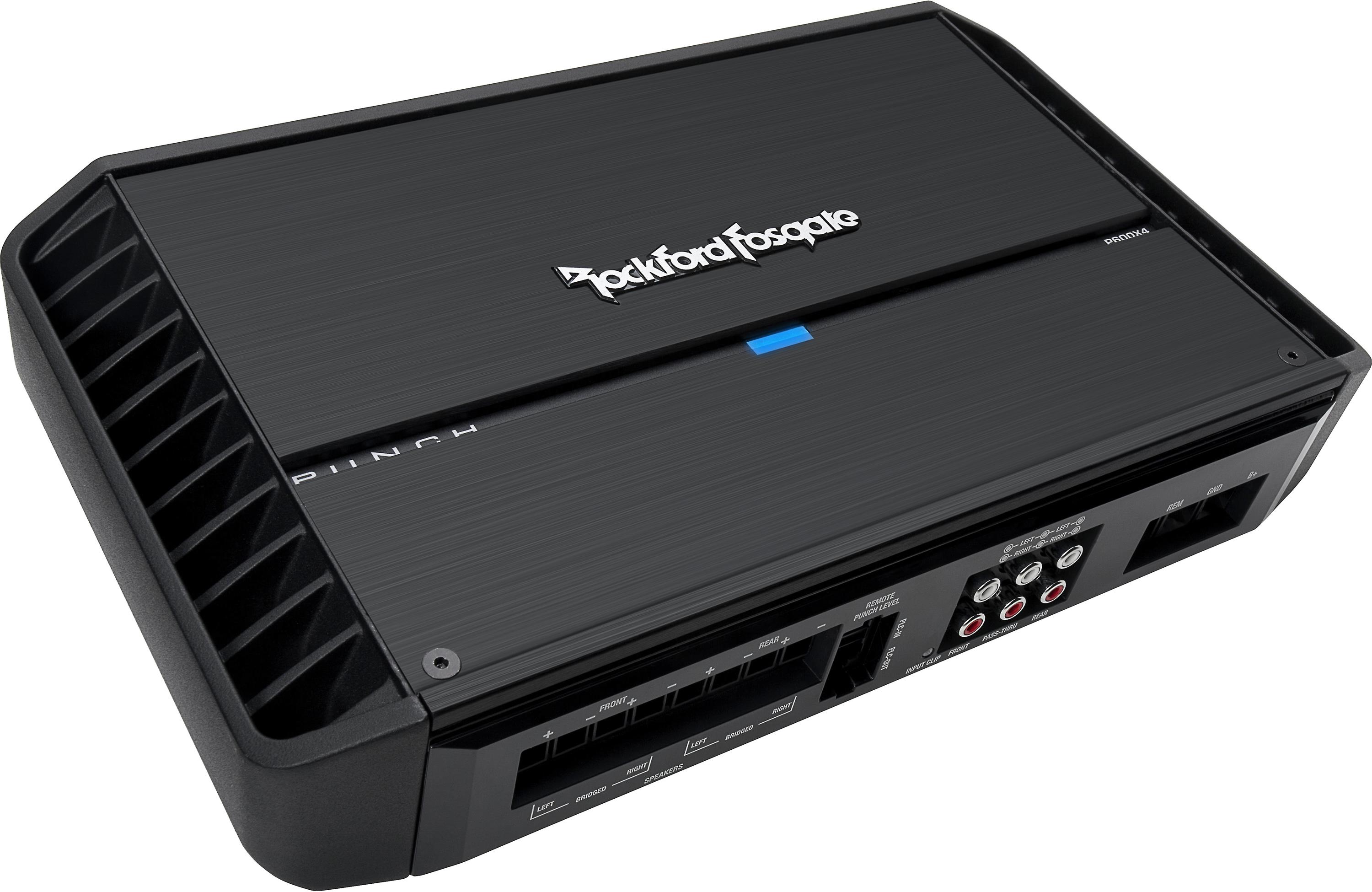 Rockford Fosgate Punch P600X4 4-channel car amplifier — 75 watts RMS x 4