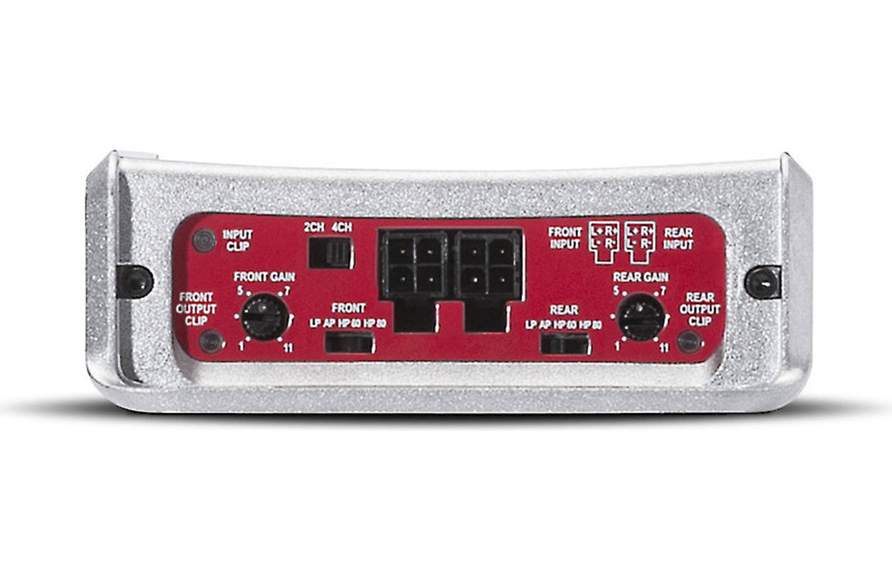 Rockford Fosgate Punch PBR400X4D Compact 4-channel car amplifier — 50 watts RMS x 4