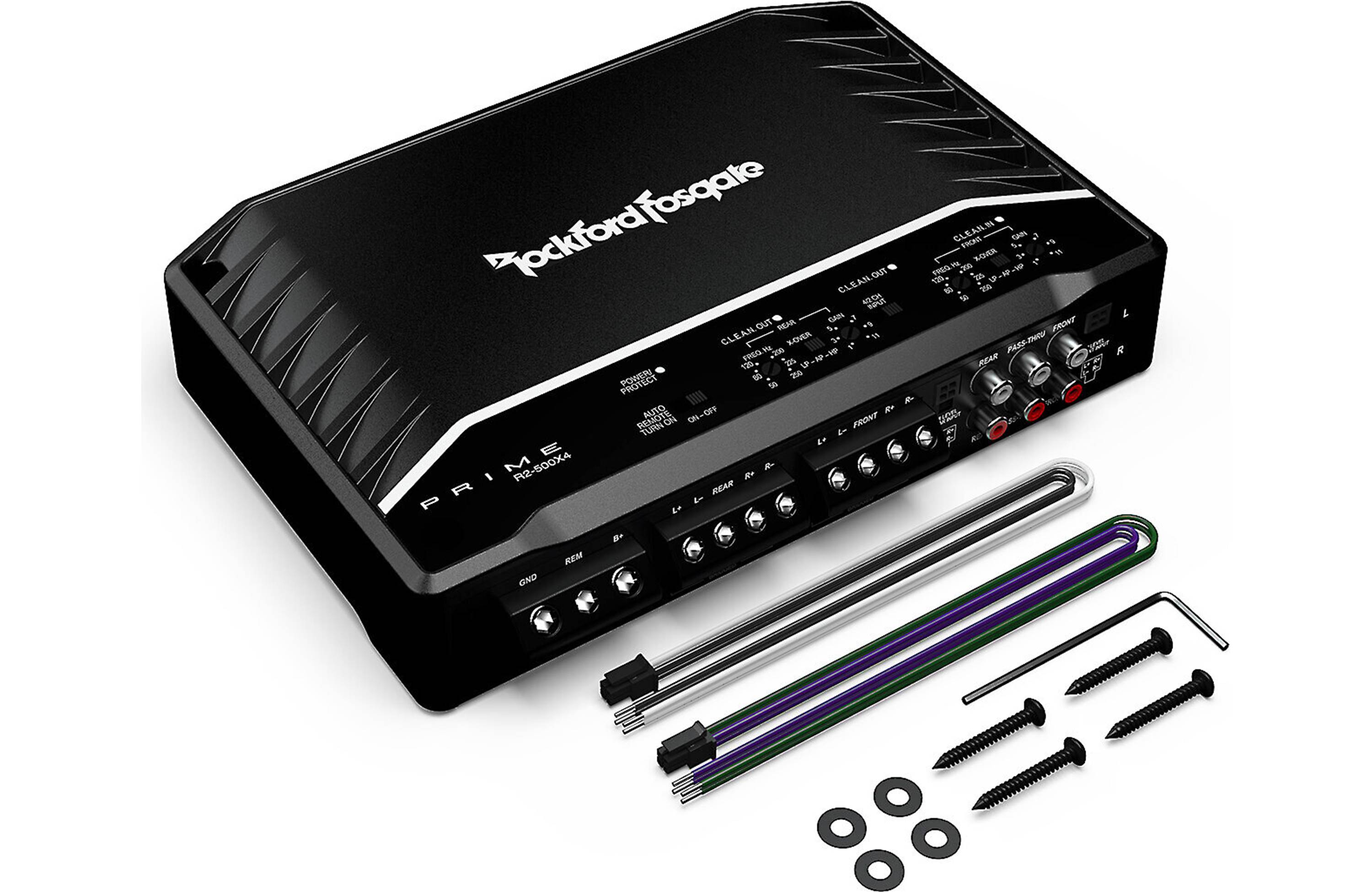 Rockford Fosgate R2-500X4 Prime Series 4-channel car amplifier — 75 watts RMS x 4