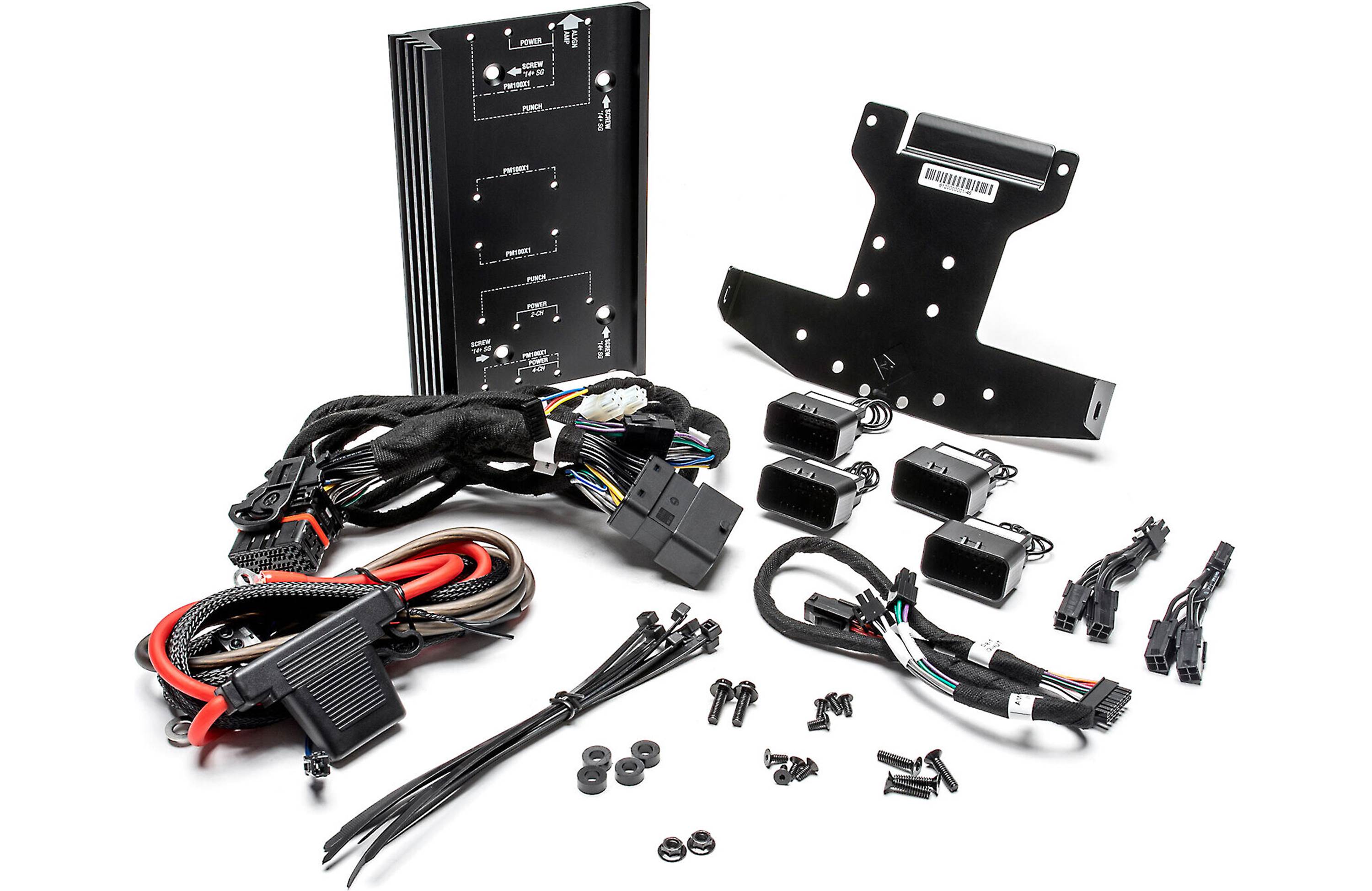 Rockford Fosgate RFK-HD14 Install Rockford Fosgate compact Power and Punch amplifiers in select 2014-up Harley-Davidson® motorcycles