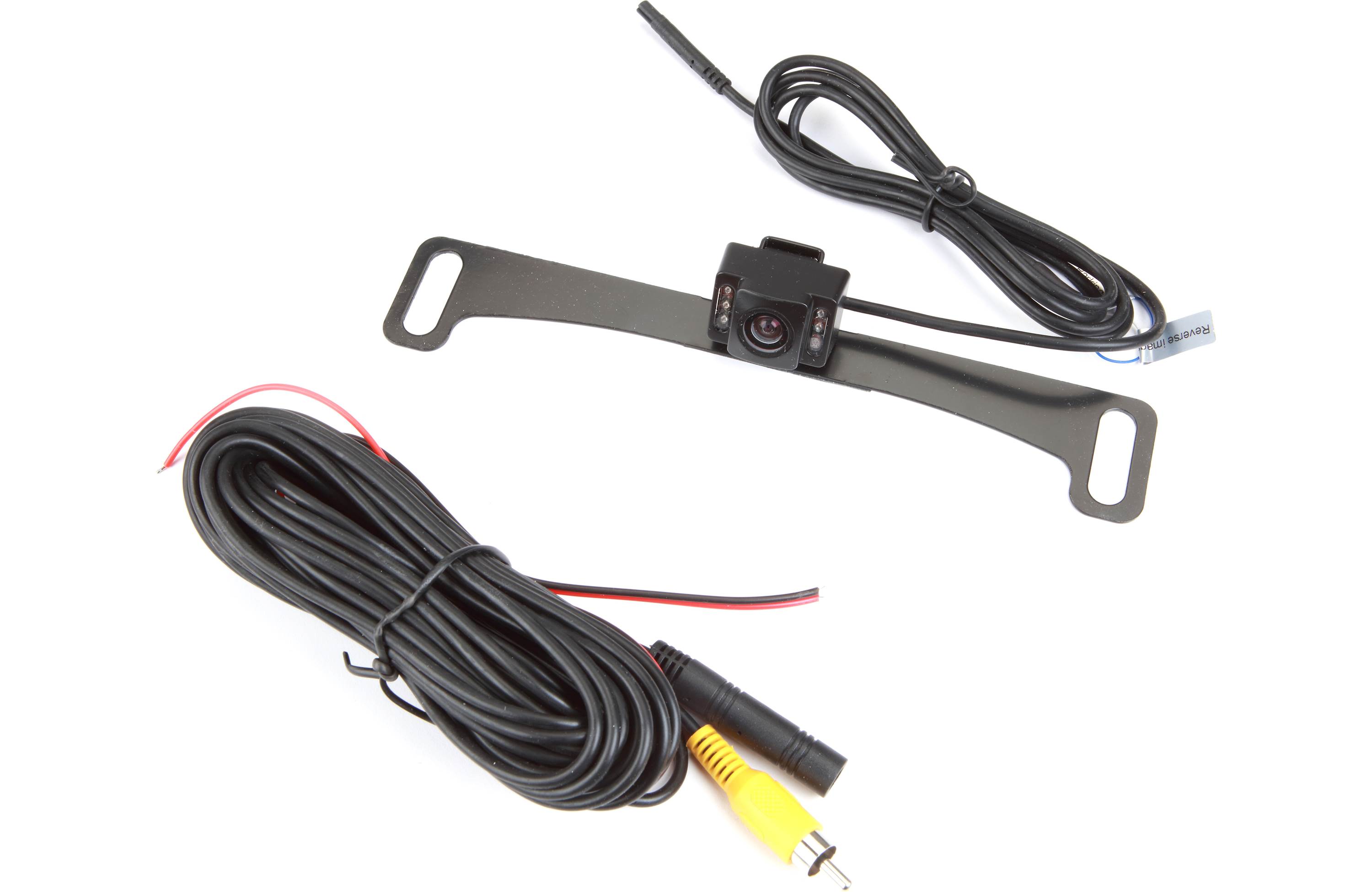 Boyo VTL17ir Universal backup cam with infrared night vision — license-plate-mount
