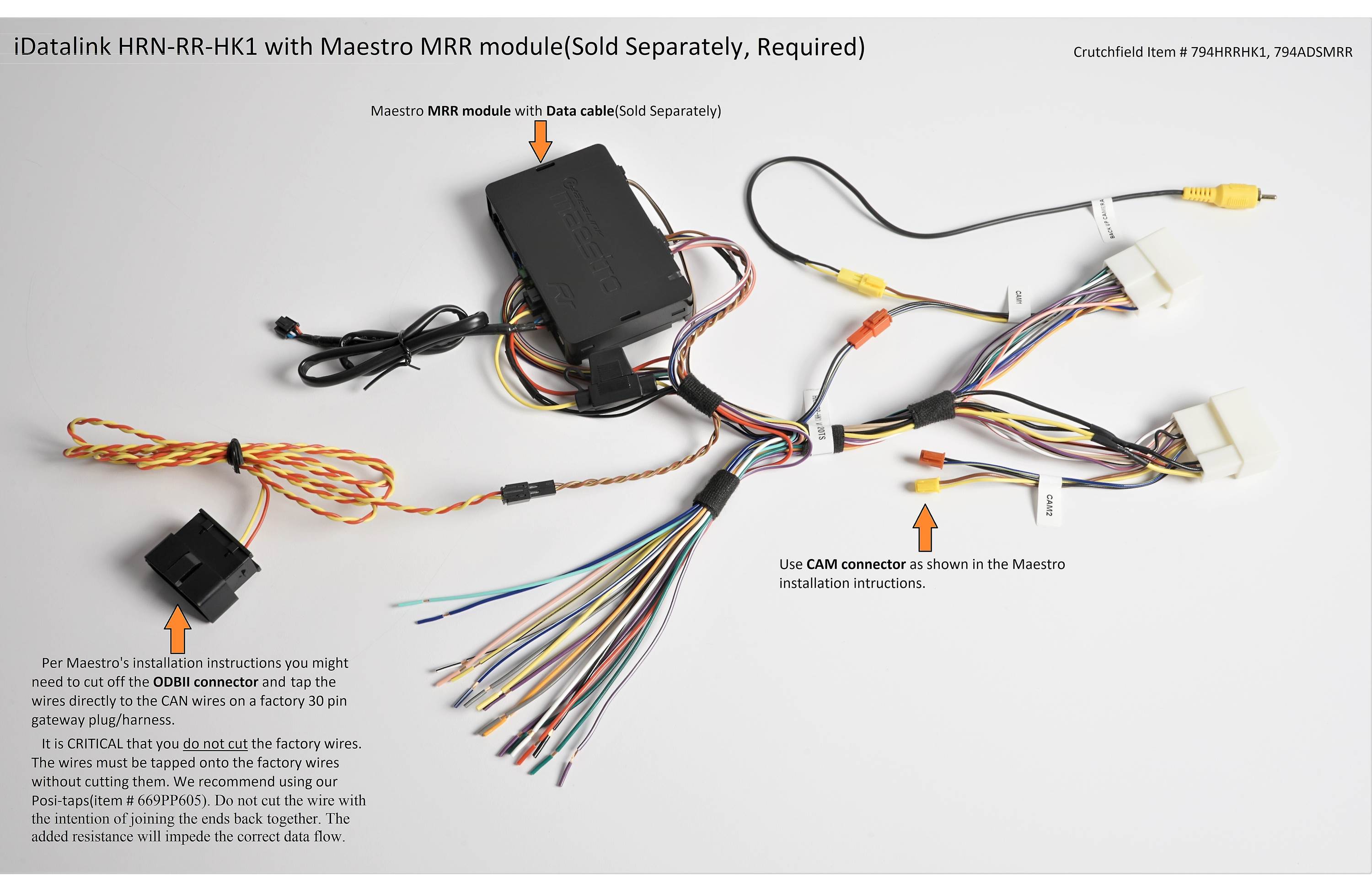 iDatalink HRN-RR-HK1 Factory Integration Adapter in select 2010-19 Hyundai and Kia vehicles