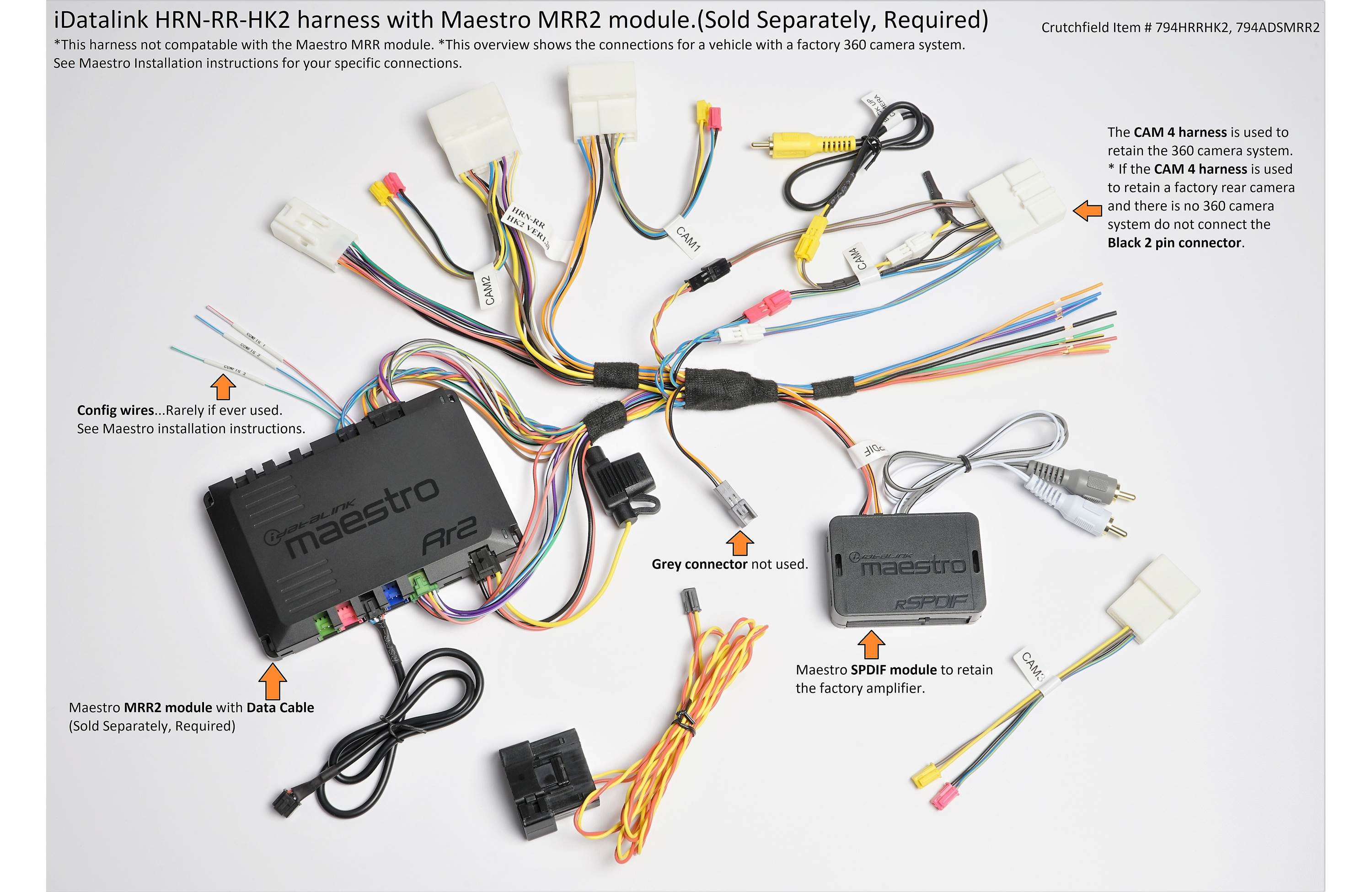 iDatalink HRN-RR-HK2 factory amp in select 2010-18 Hyundai and Kia vehicles