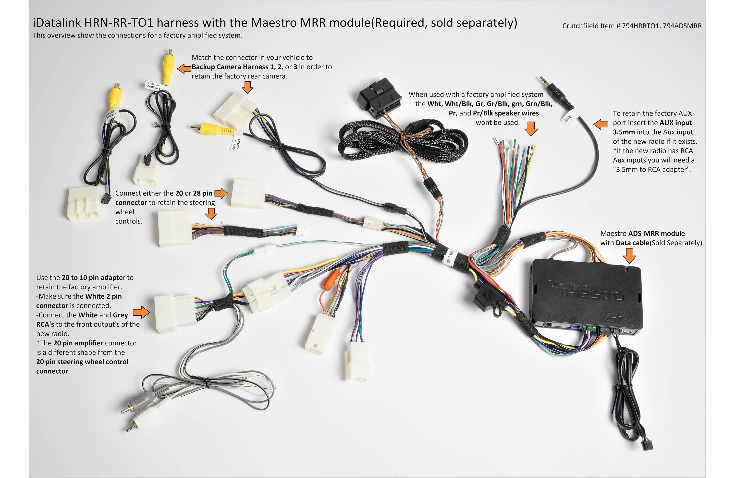 iDatalink HRN-RR-TO1 Factory Integration Adapter in select Toyota-made vehicles