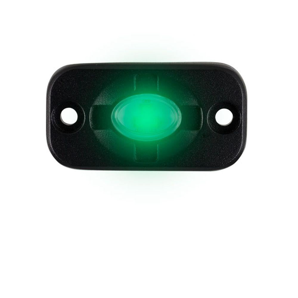Green Auxiliary Lighting Pod - 1.5x3 Inch, 3 LED