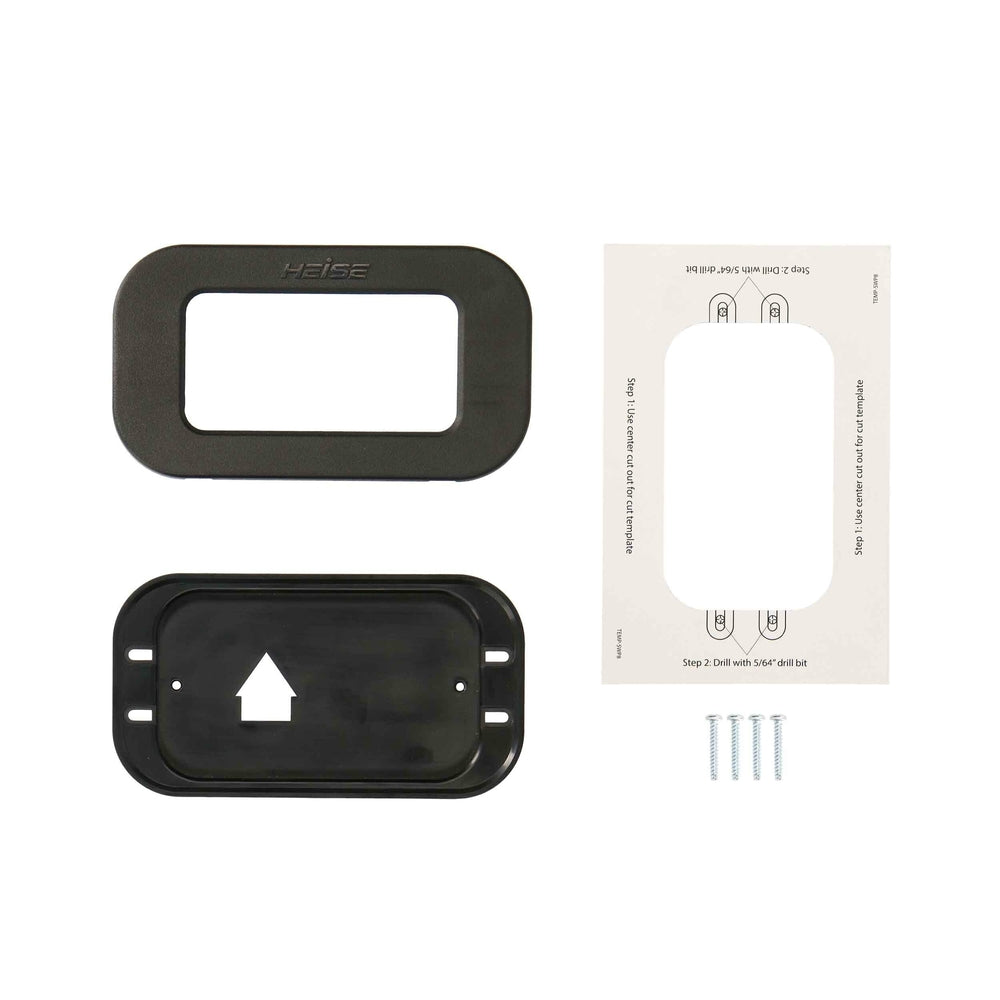 Heise HE-SWP8C 8 Gang Flush Mount Switch Panel for UTVs and Jeeps