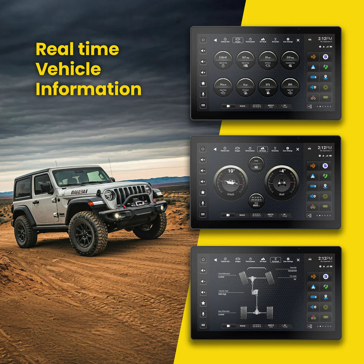 HORIZON12 Jeep Wrangler JL (2018-2023)/Gladiator JT (2020-2023) 12.8