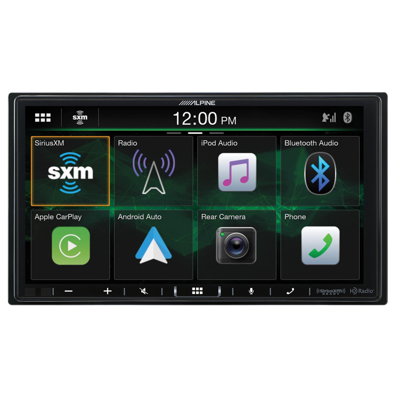 Alpine i407-WRA-JK 7in In-Dash Digital Receiver with Alpine KTA-200M Mono Subwoofer PowerStack Amp Compatible With 07-17 Jeep Wrangler
