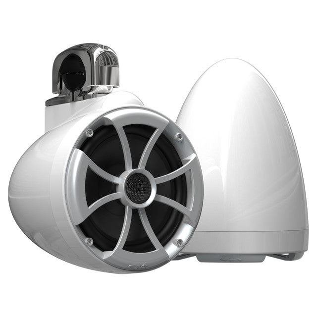 Wet Sounds 2) ICON 8 Fixed Clamp Tower Speakers - Pair White