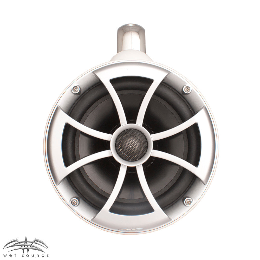 Wet Sounds 2) ICON 8 Fixed Clamp Tower Speakers - Pair White