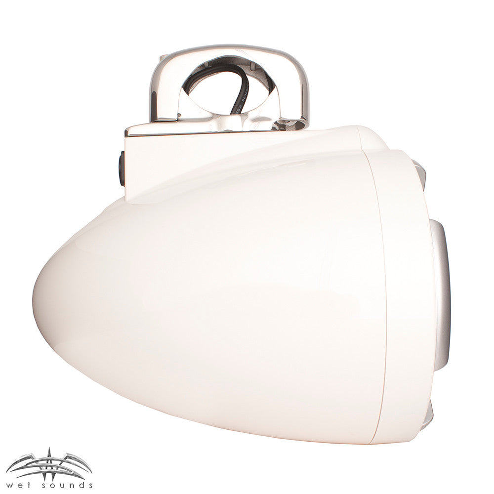 Wet Sounds 2) ICON 8 Fixed Clamp Tower Speakers - Pair White