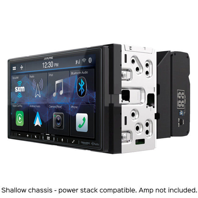 Alpine iLX-407 7-Inch Multimedia Receiver Apple Carplay and Android Auto w/ (2) R2-S65C 6.5