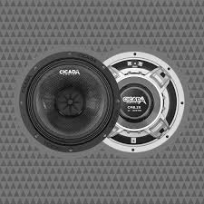 Cicada audio CM8.2X 8-inch Mid-Bass Component Speakers with CMC™ Cones – 2Ω