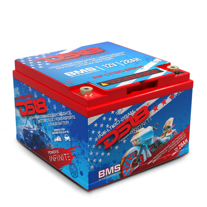 DS18 INF-LTI30-28AH INFINITE 28 AH Lithium Battery YTX30 Large Case With BMS - Perfect for Motorcycles