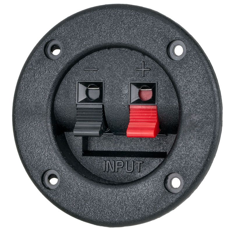 The Install Bay TCRS Circular Recessed Terminal Cup with Spring Loaded Terminal Connections