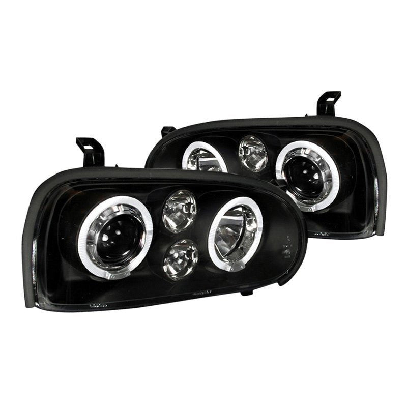 Spec-D 93-98 VW Golf Cabrio Halo Projector Headlights Black