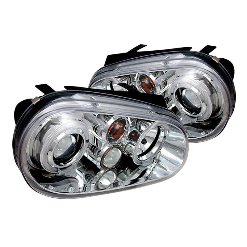 Spec-D 99-06 VW Golf Mk4 Headlights Dual Halo Projector Chrome