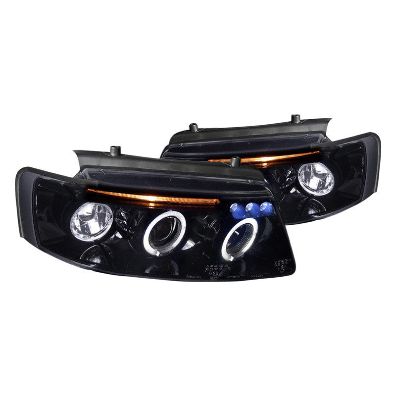 Spec-D 97-00 Vw Passat 4 5D LED Black Headlights Smoked Lens