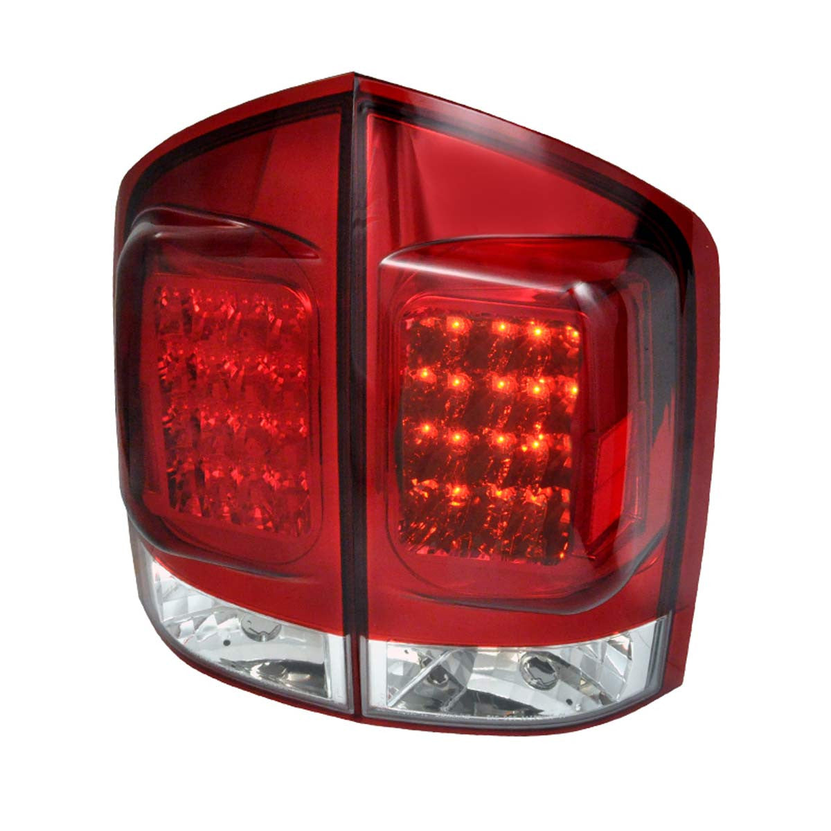Spec-D 05-15 Nissan Armada LED Tail Lights Chrome/Red