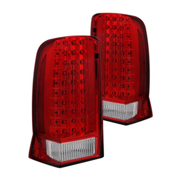 Spec-D 02-06 Cadillac Escalade LED Tail Lights Red/Clear