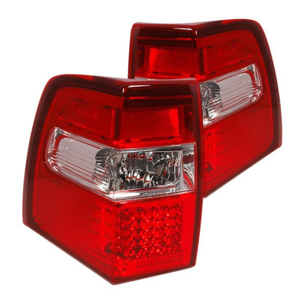 Spec-D 07-09 Ford Expedition LED Tail Lights Red/Clear