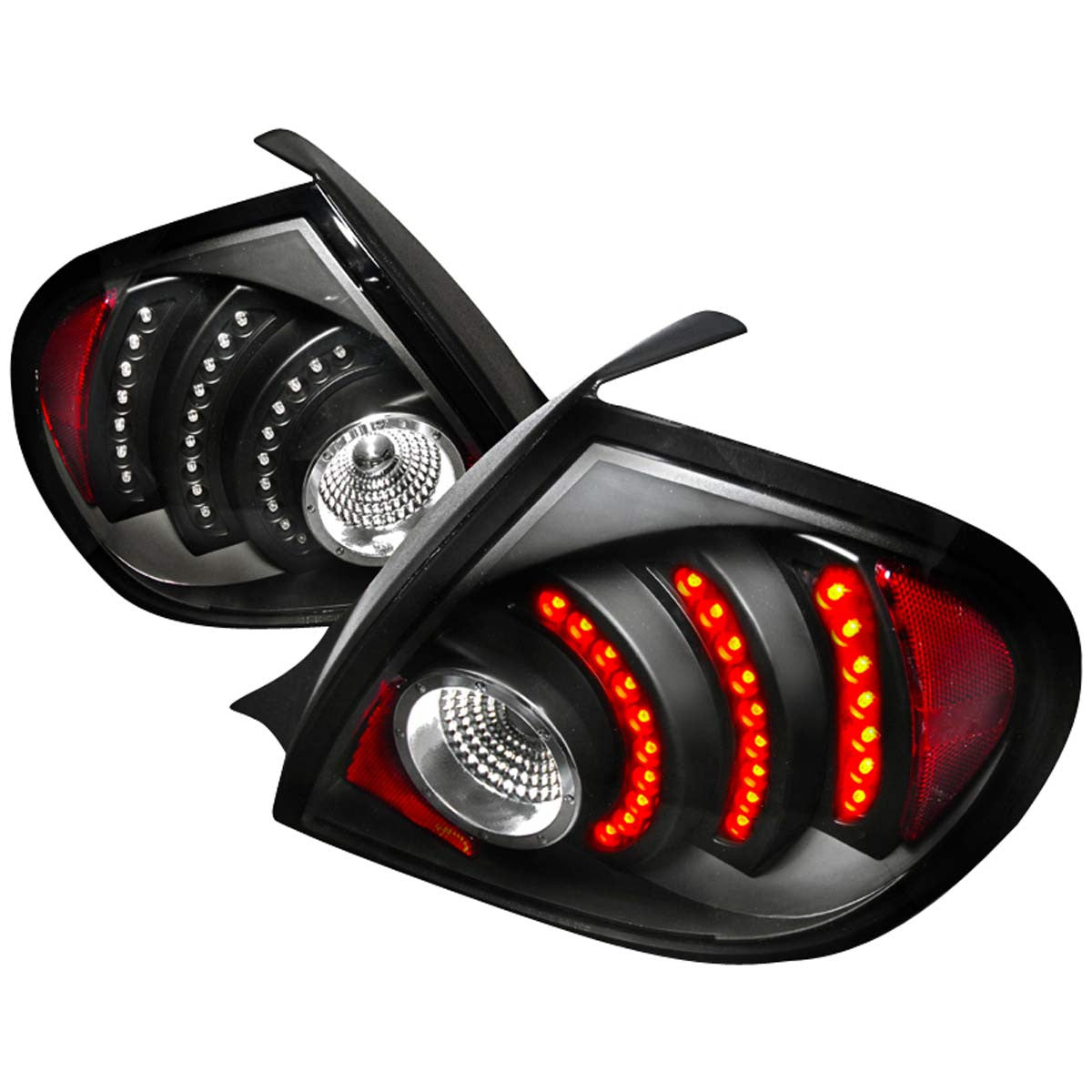 Spec-D 03-05 Dodge Neon LED Tail Lights Black