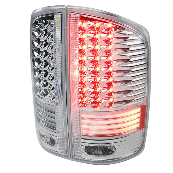 Spec-D 02-06 Dodge Ram Chrome LED Tail Lights